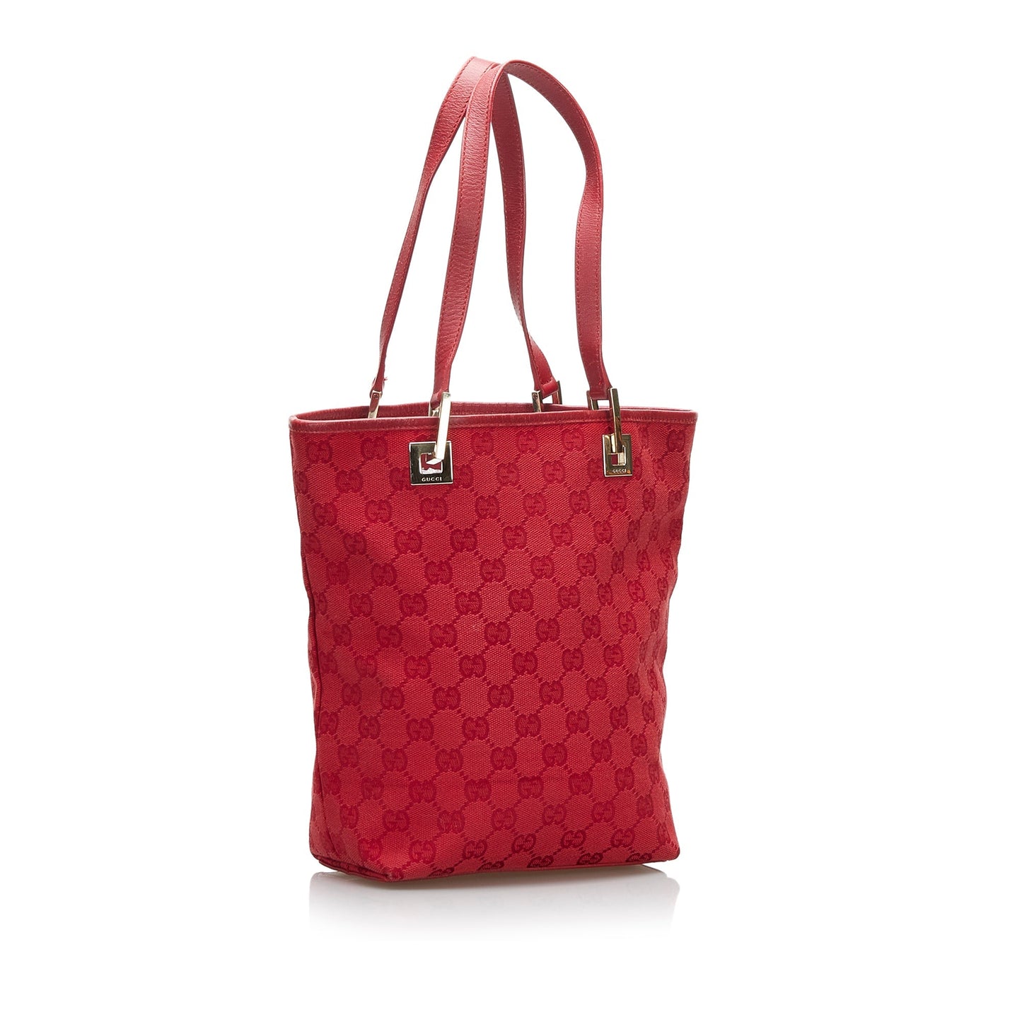 Gucci Leather Canvas Tote