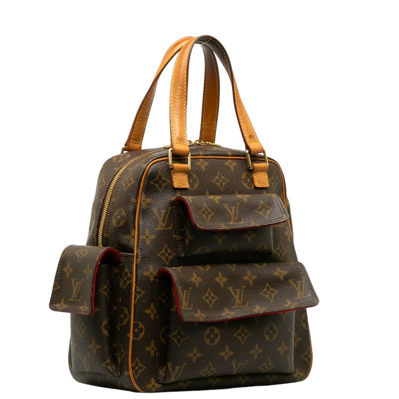 Louis Vuitton Monogram Exantry City Handbag Brown PVC Leather Louis Vuitton