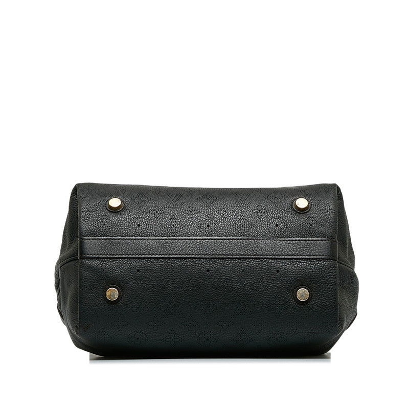 Louis Vuitton Monogram Makhina Seal PM Handbag Noir Black Leather Louis Vuitton