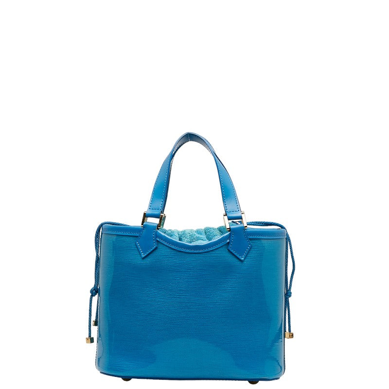 Louis Vuitton Epi Prague Mini Ragune Bay Handbag Blue Vinyl