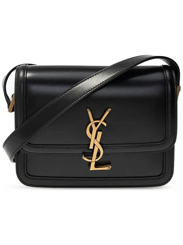 Luxury Saint Laurent Trending 2025 Gold Hardware Monogram Small Solferino Shoulder Bag Black