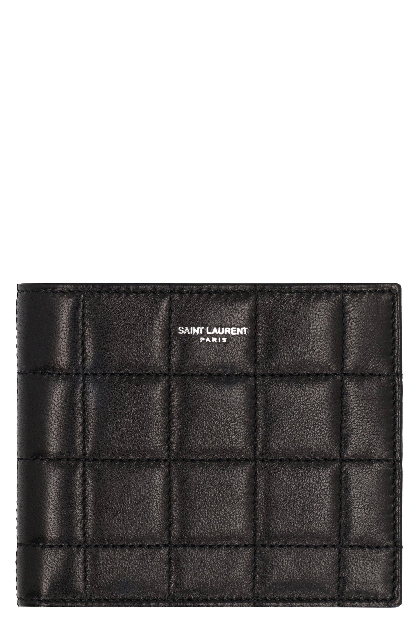 Luxury Saint Laurent Trending 2026 Men's East/west Leather Wallet in Black | 756284AAB8V Color 1000