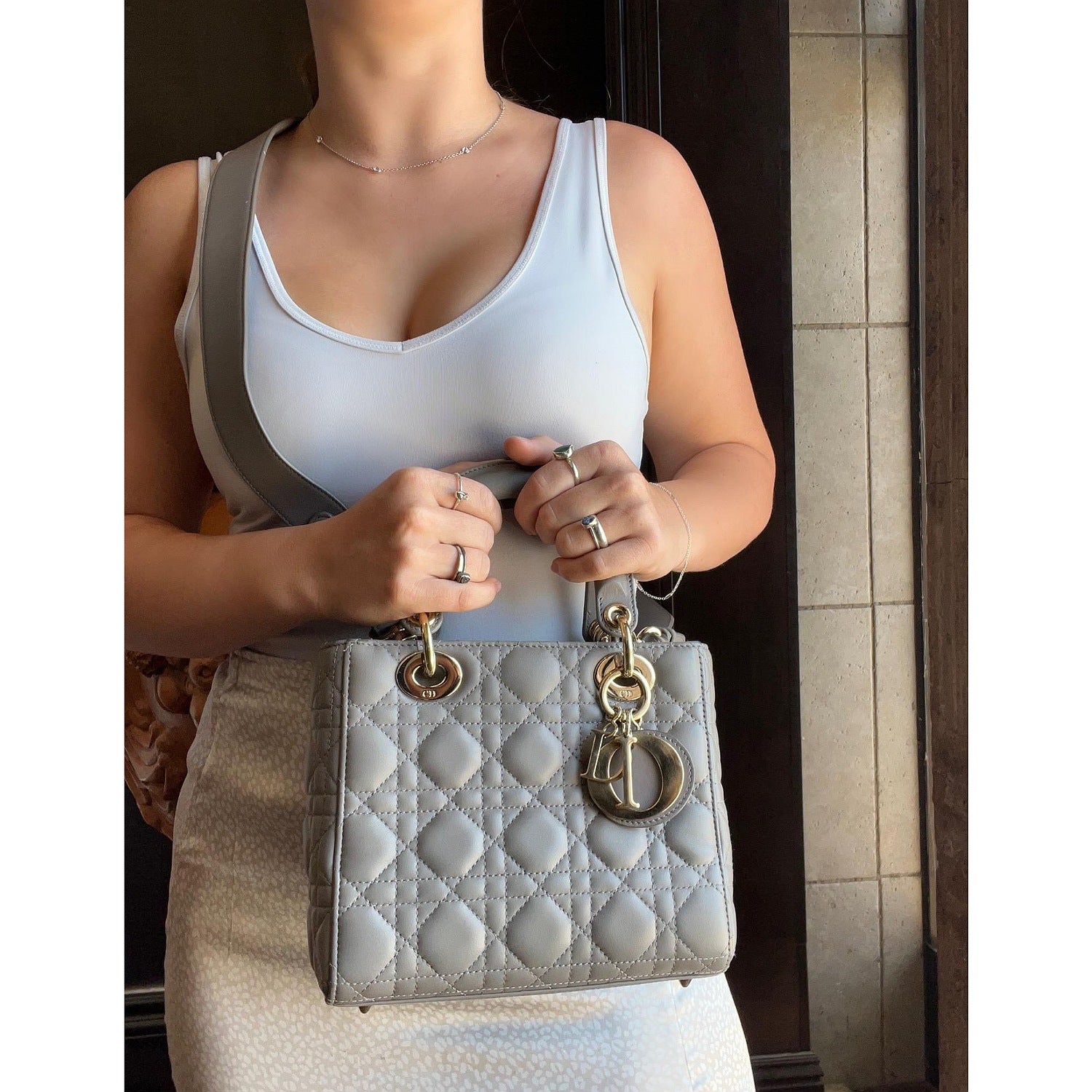 Dior Monogram Lady Dior Quilted Leather Crossbody