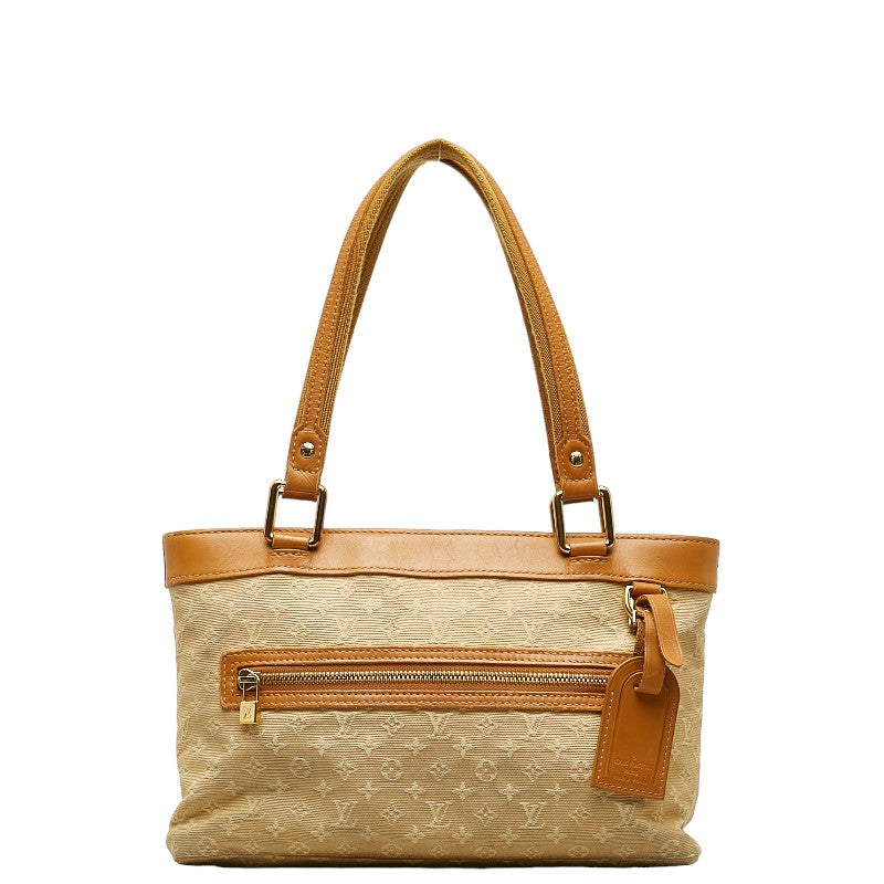 Louis Vuitton Louis Vuitton Monogram Mini Shoulder Bag Canvas/Leather Beige Brown Ladies