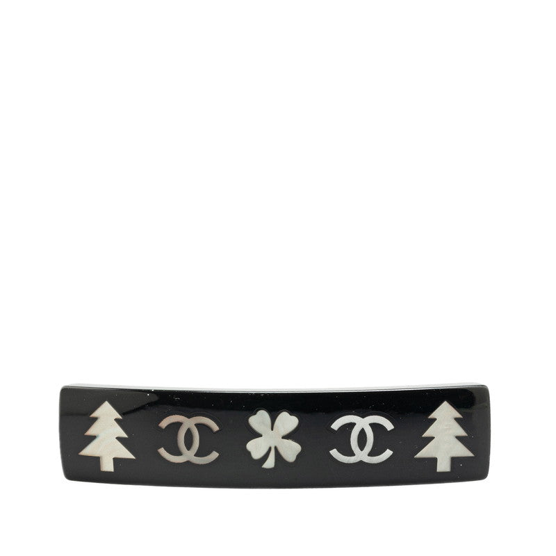 Chanel Plastic Clover Tree Barrette 03A Classic Flap Tote
