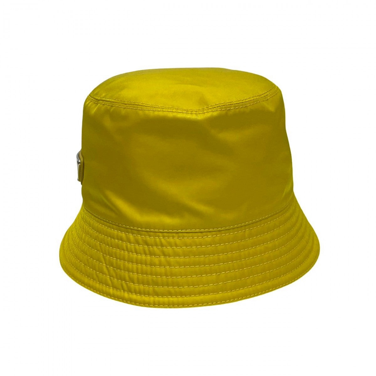 PRADA hat Nylon yellow Triangular logo Re-Nylon mens M