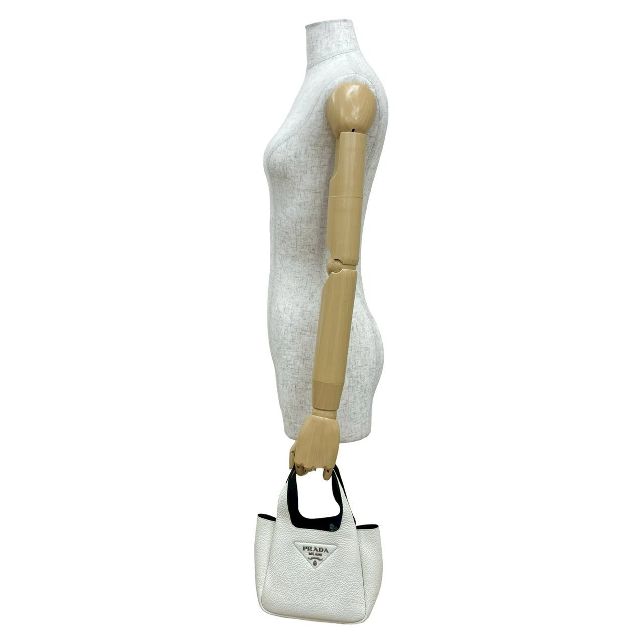 PRADA Handbag leather white