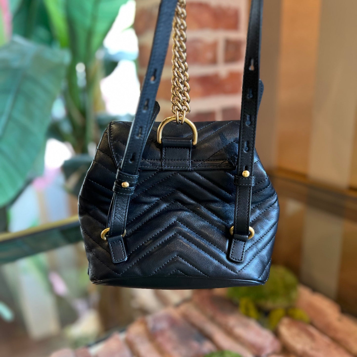 Gucci Leather Backpack