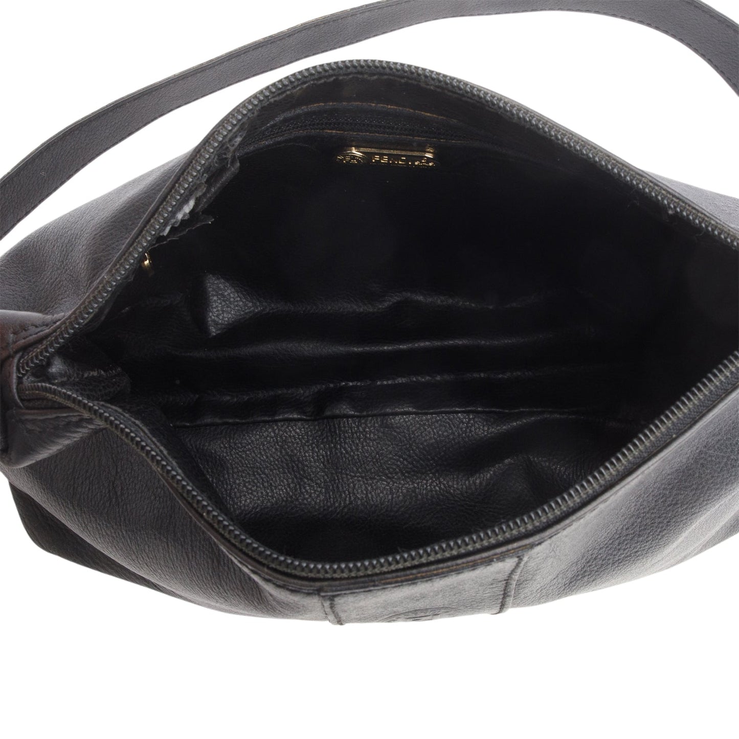 Fendi   Black Leather Crossbody Bag
