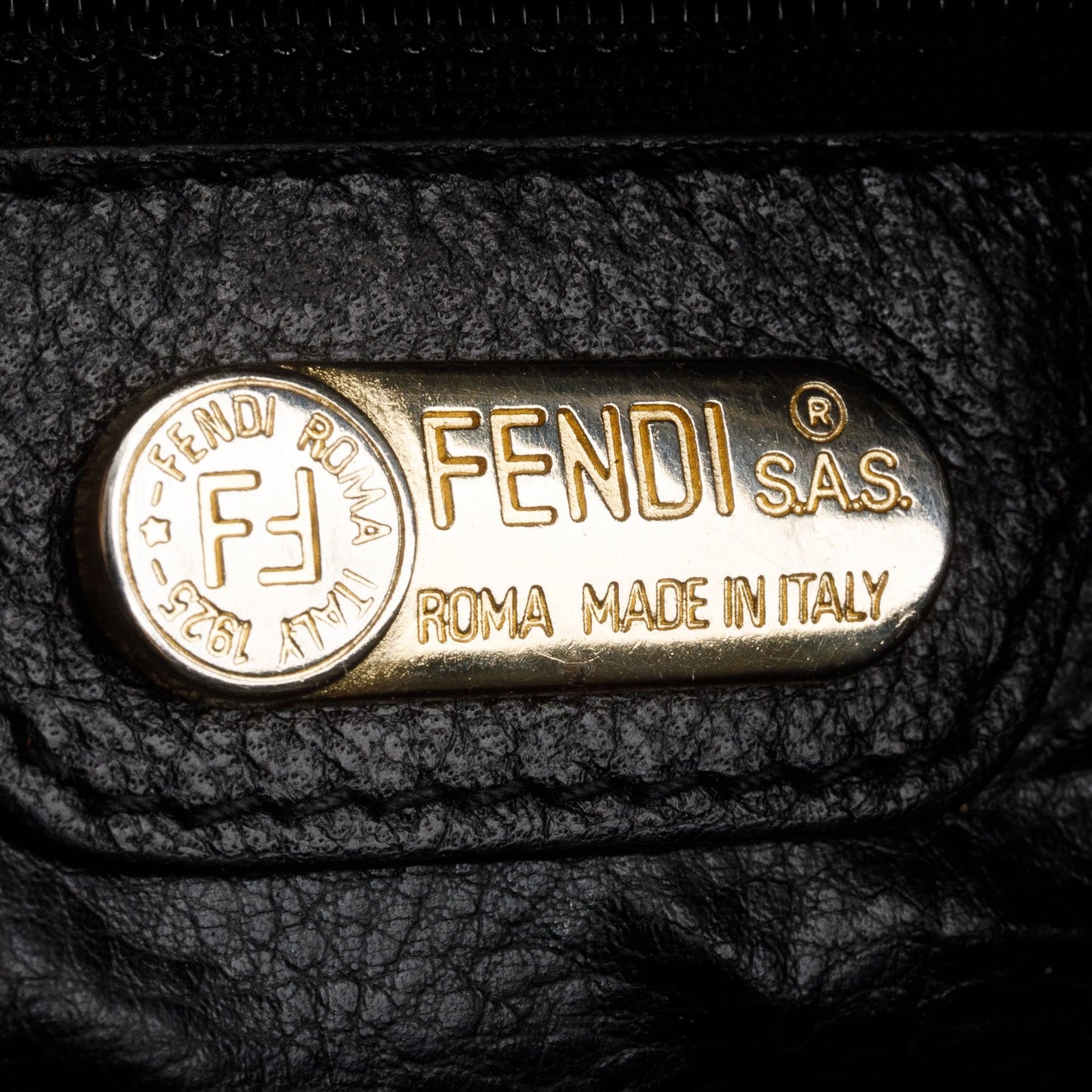 Fendi   Black Leather Crossbody Bag