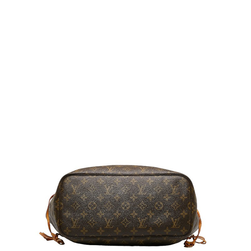 Louis Vuitton Neverfull GM Tote Bag Brown PVC Leather Ladies