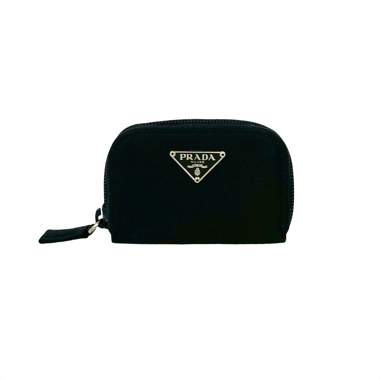 PRADA Key case Key holder Nylon black
