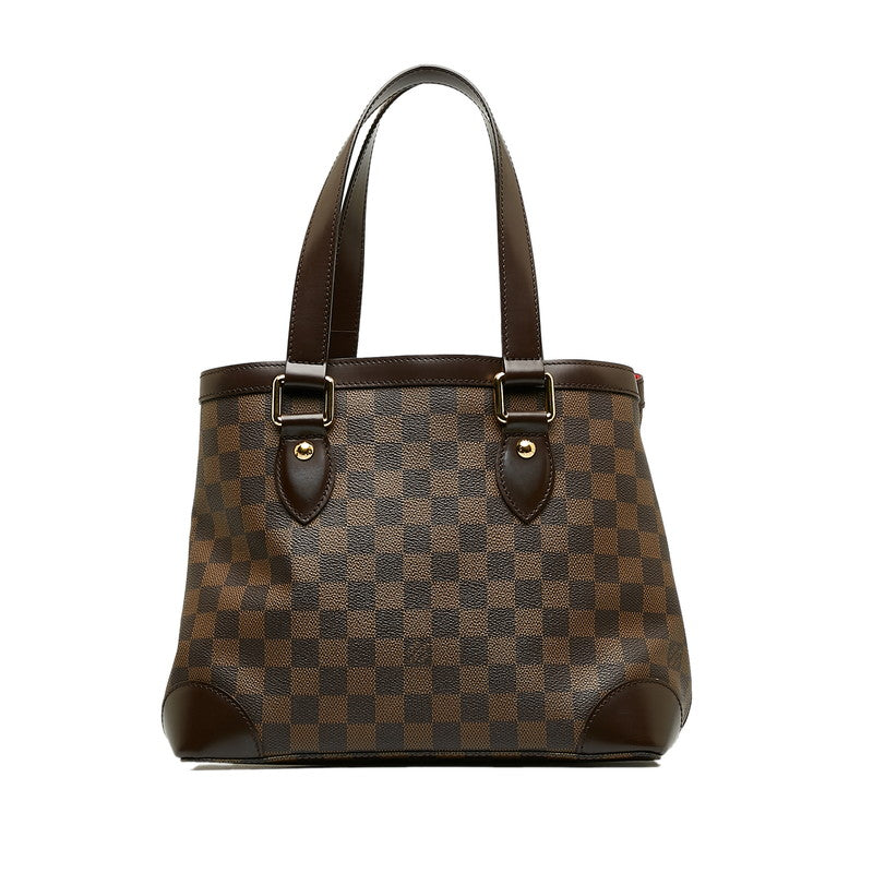 Louis Vuitton Damiere Hamsteed PM Tote Bag Brown PVC Leather Ladies Louis Vuitton