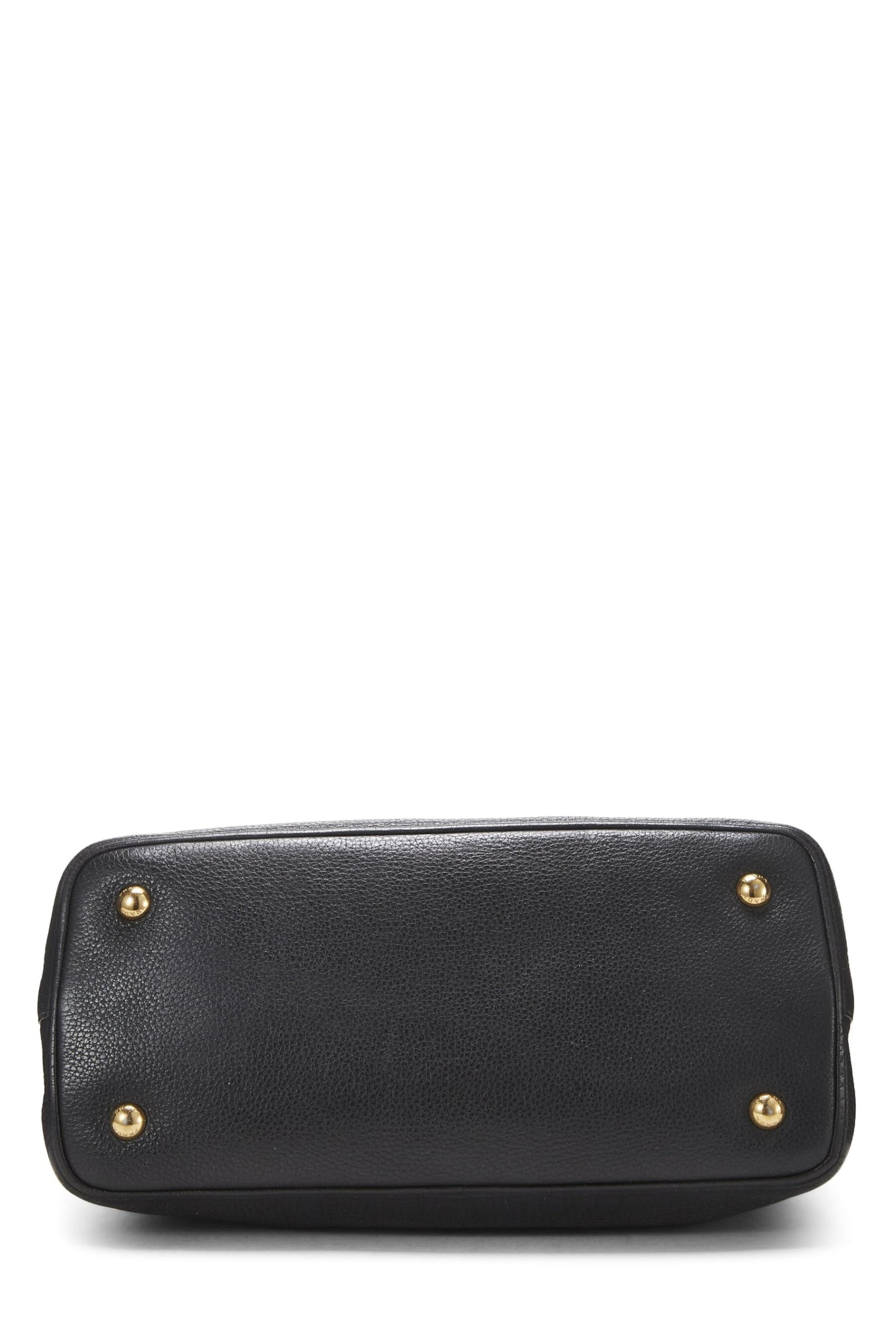 Prada, Black Vitello Daino Convertible Handbag Small, Black