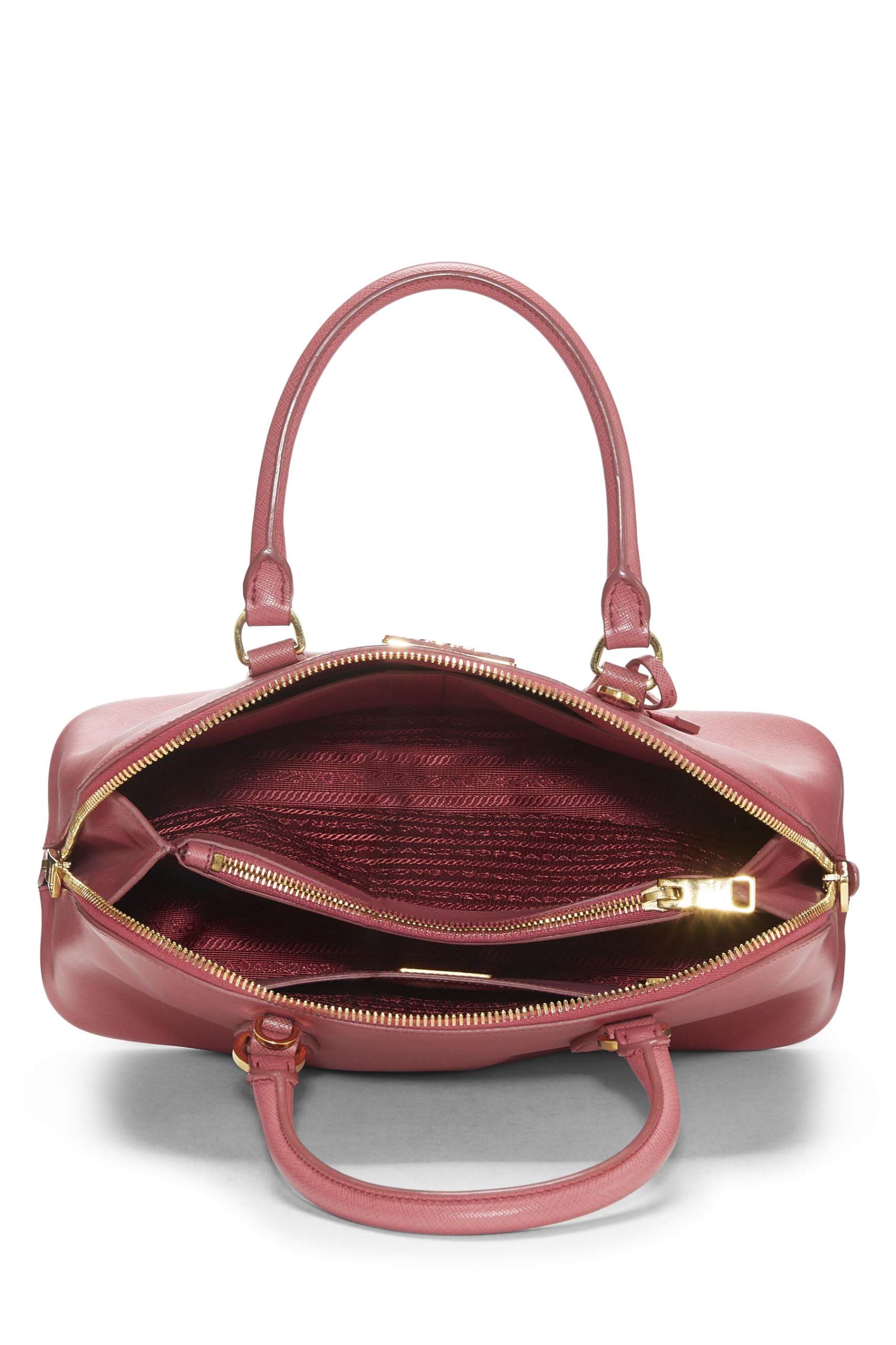 Prada, Blue Saffiano Promenade Medium, Pink Luxury Handbag