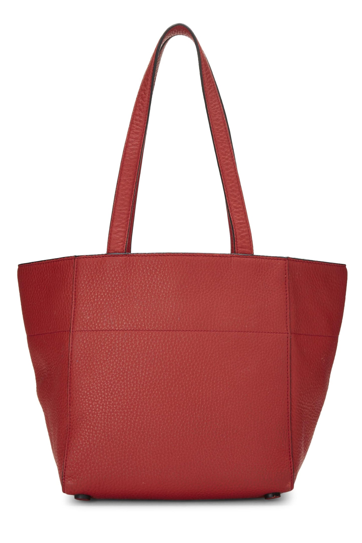 Prada, Red Vitello Daino Tote Small, Red
