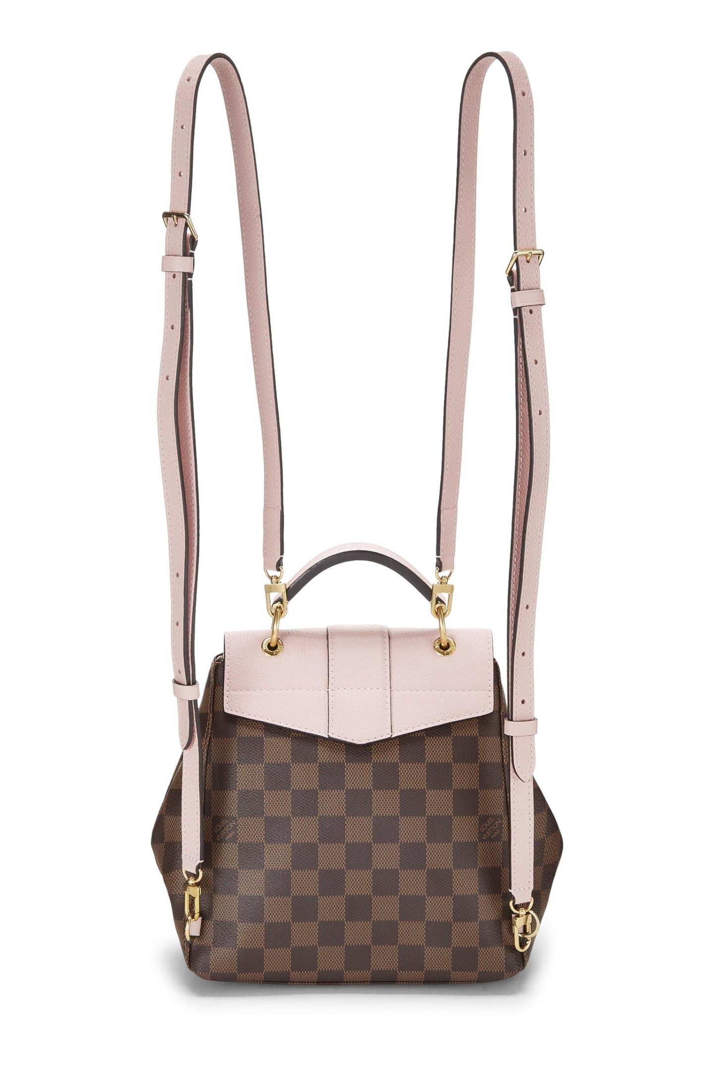 Louis Vuitton, Pink Damier Ebene Clapton Backpack, Pink