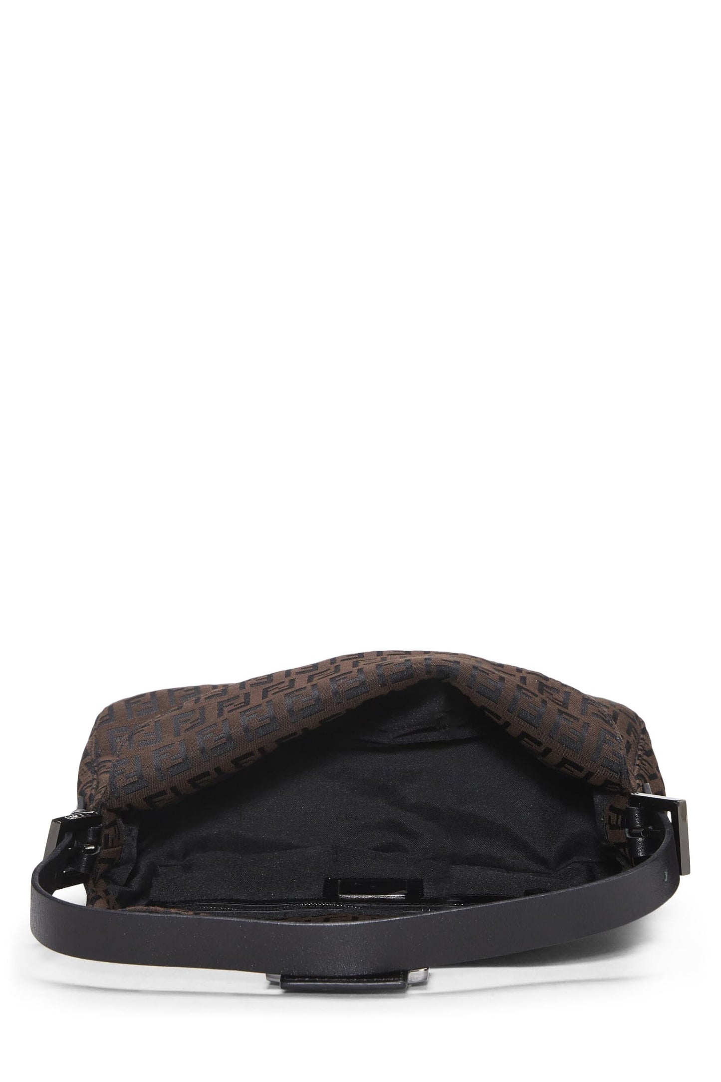 Fendi, Brown Nylon Zucchino Shoulder Bag, Brown