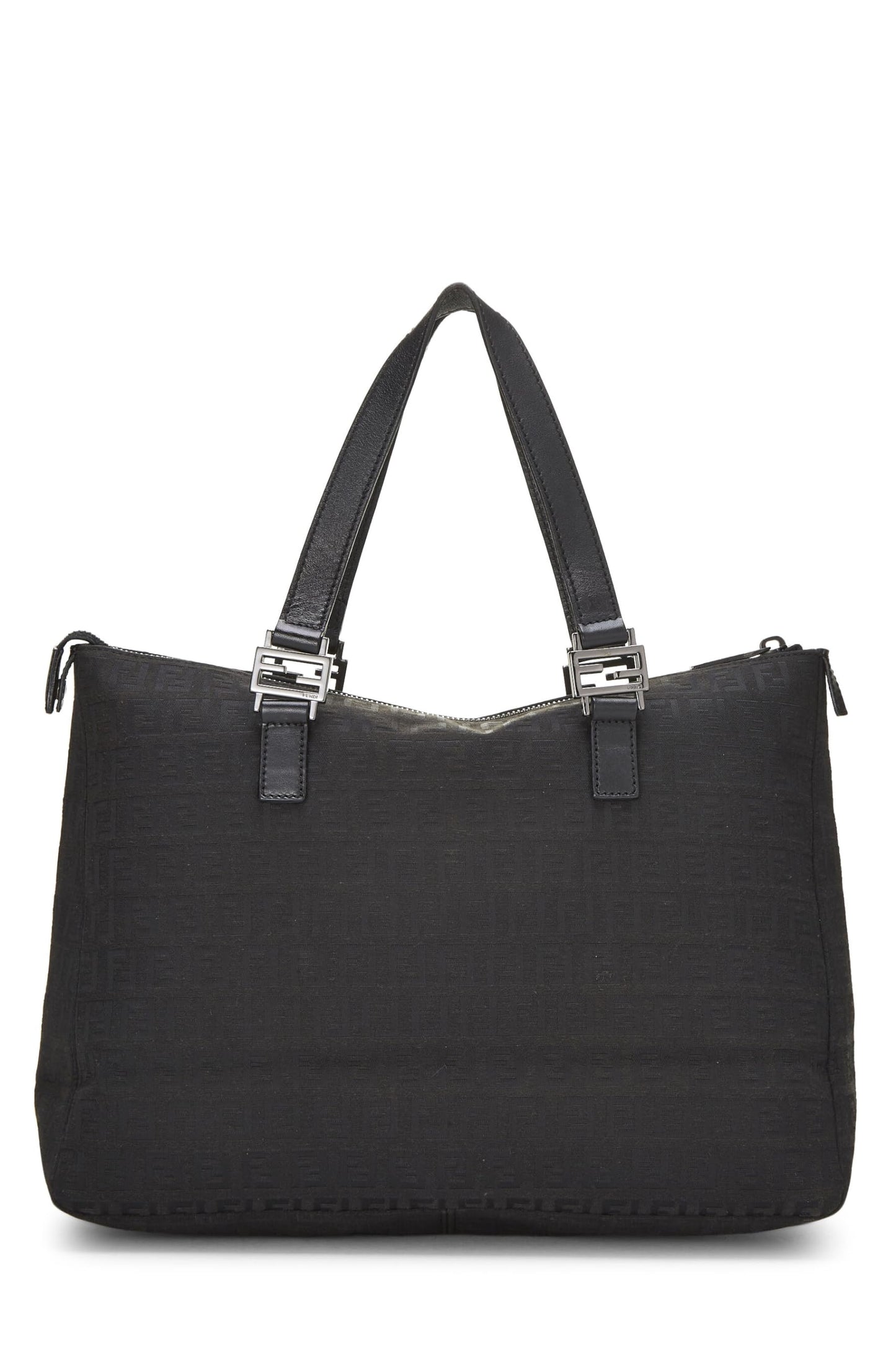 Fendi, Black Zucchino Canvas Tote, Black