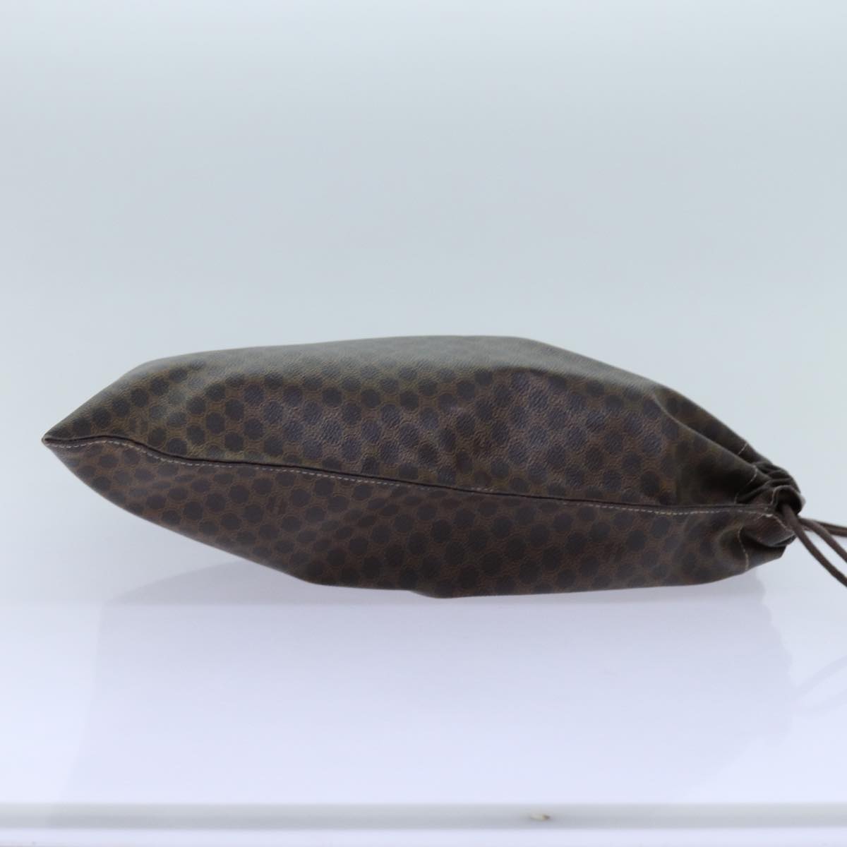 Luxury CELINE Macadam Canvas purse Pouch PVC Brown 71887