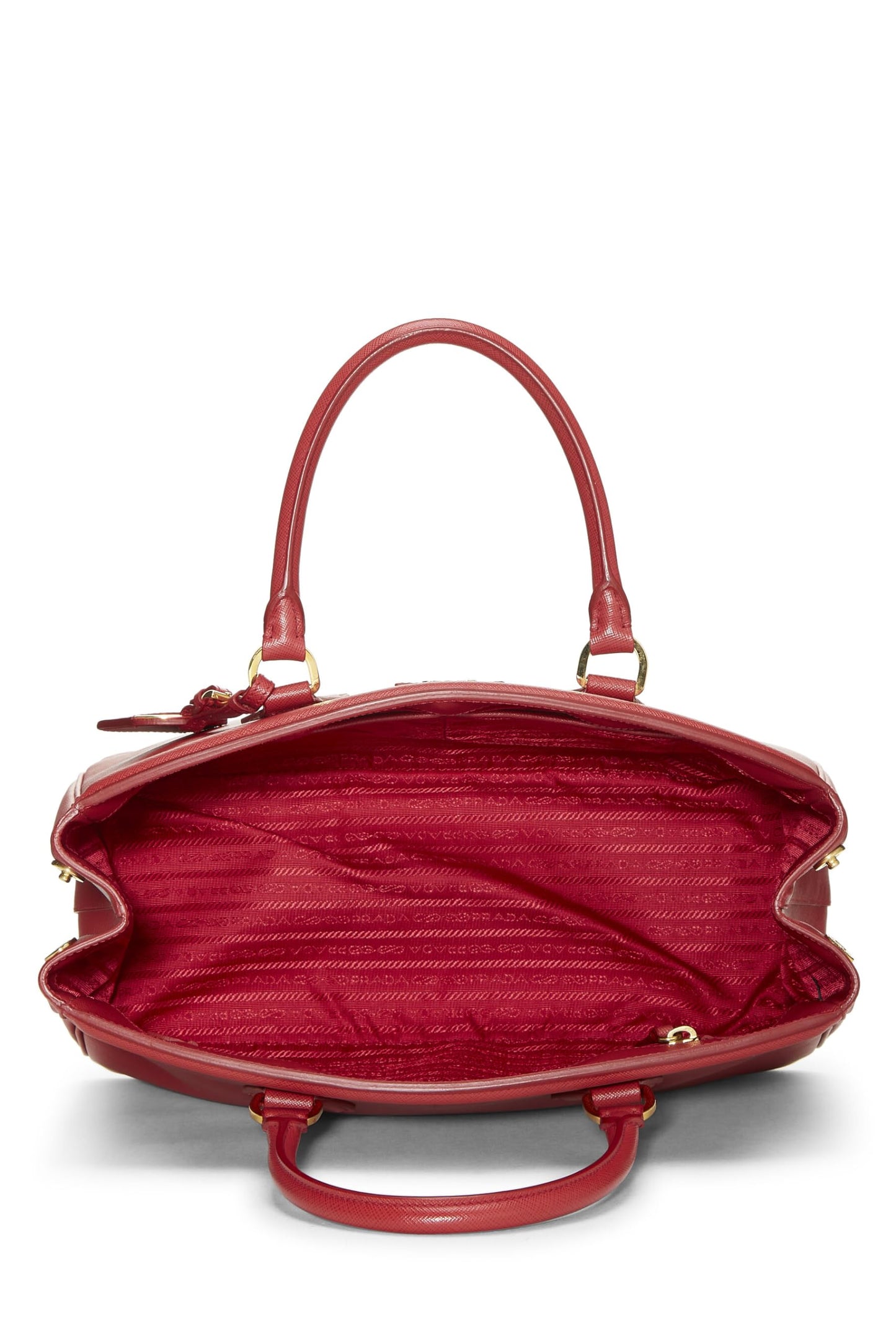 Prada, Red Saffiano Galleria Tote Large, Red