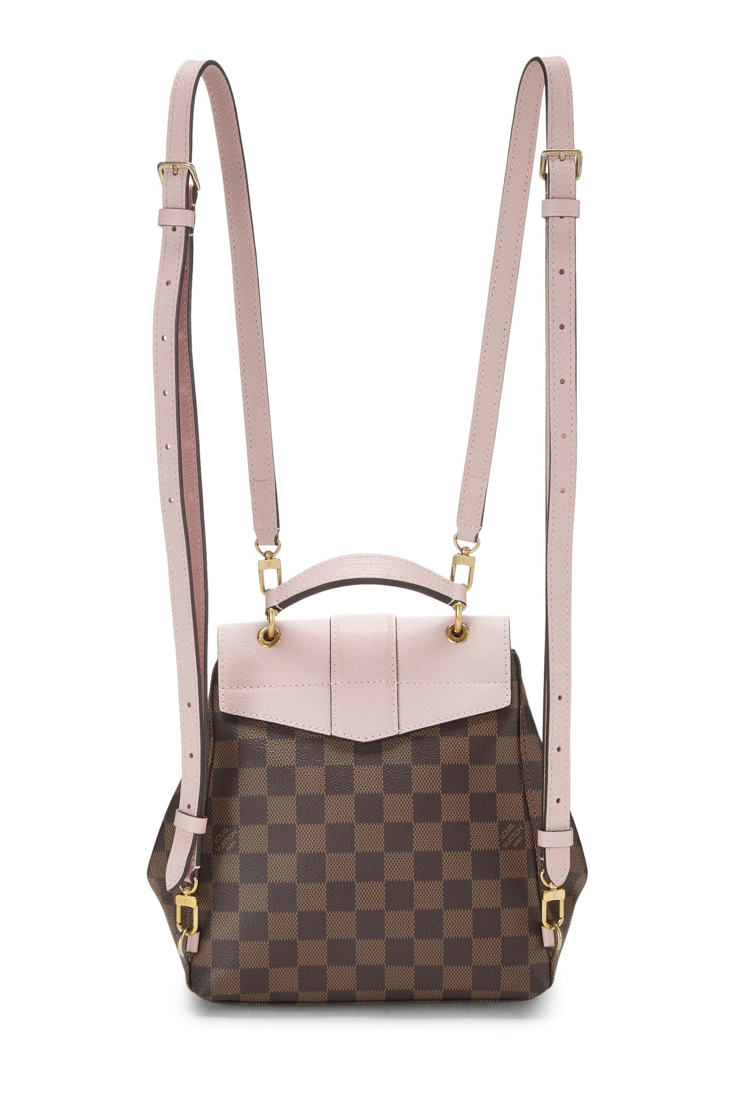 Louis Vuitton, Pink Damier Ebene Clapton Backpack, Pink