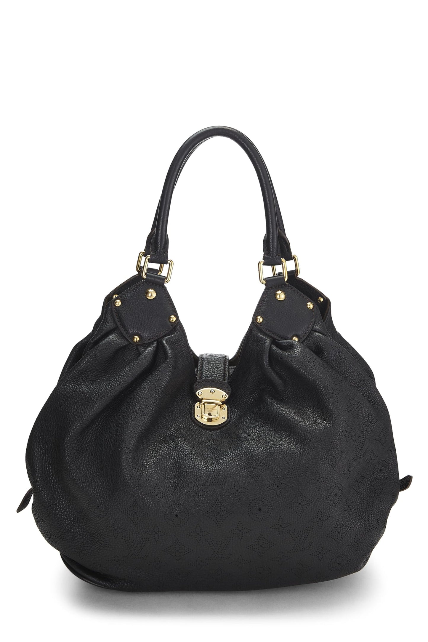 Louis Vuitton, Black Monogram Mahina Large, Black