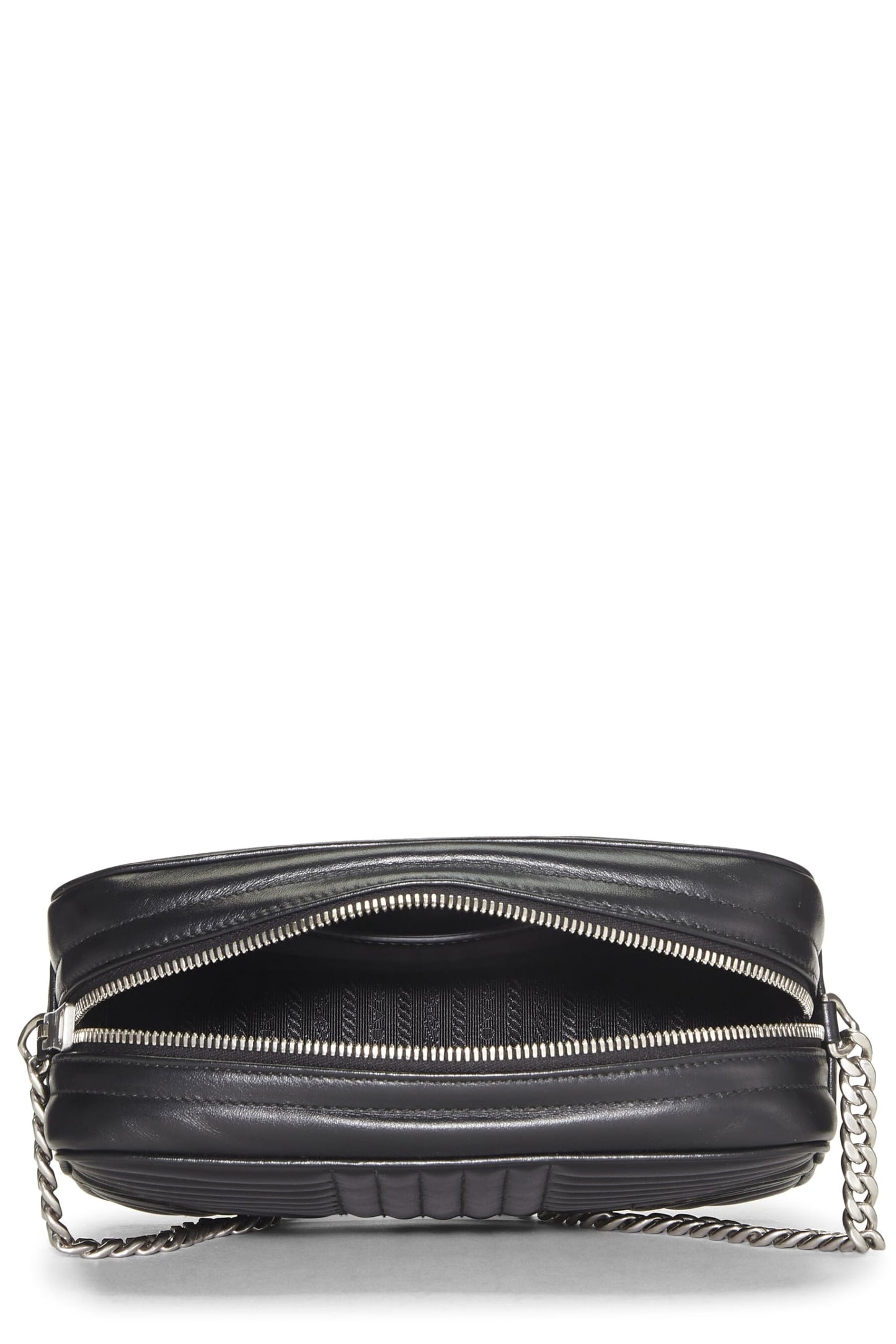 Prada, Black Calfskin Diagramme Camera Bag Medium, Black