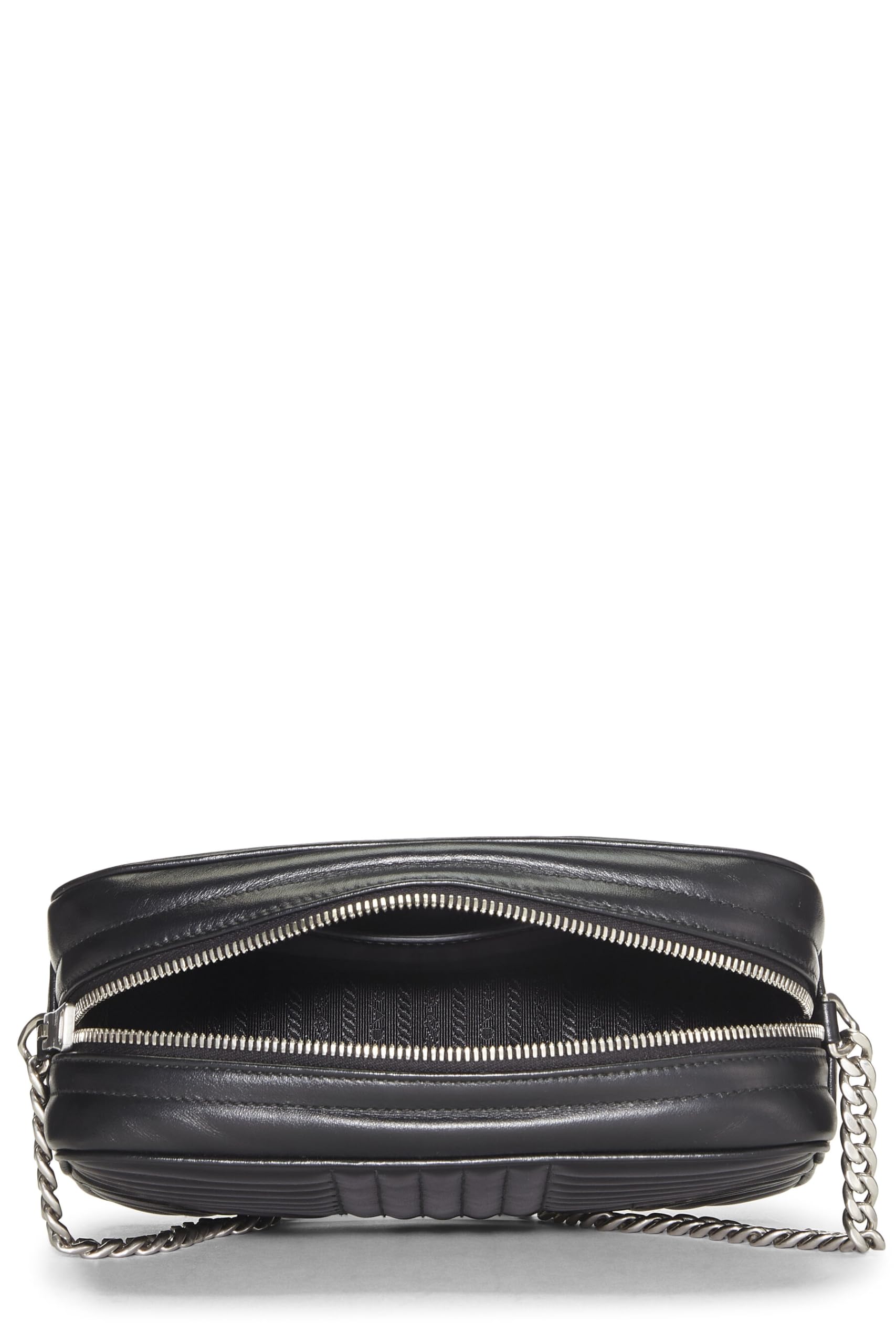 Prada, Black Calfskin Diagramme Camera Bag Medium, Black