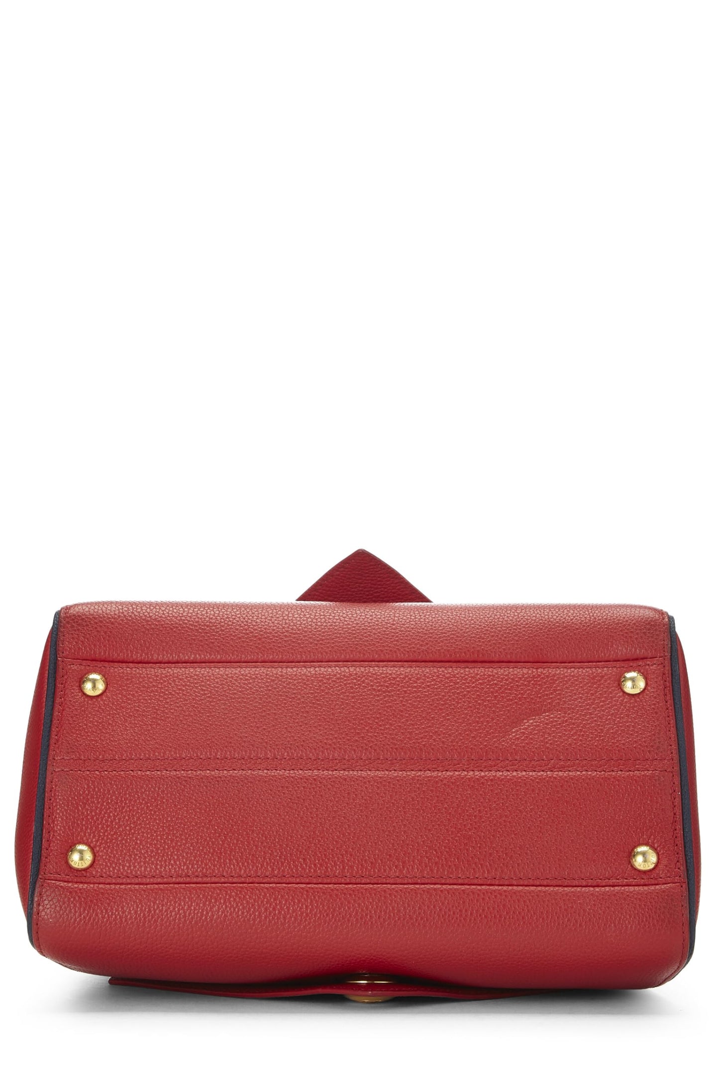 Louis Vuitton, Red Monogram Leather Double V Bag, Red