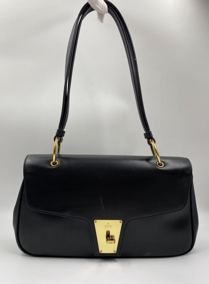 Gucci Leather Nylon Shoulder Bag Style 2