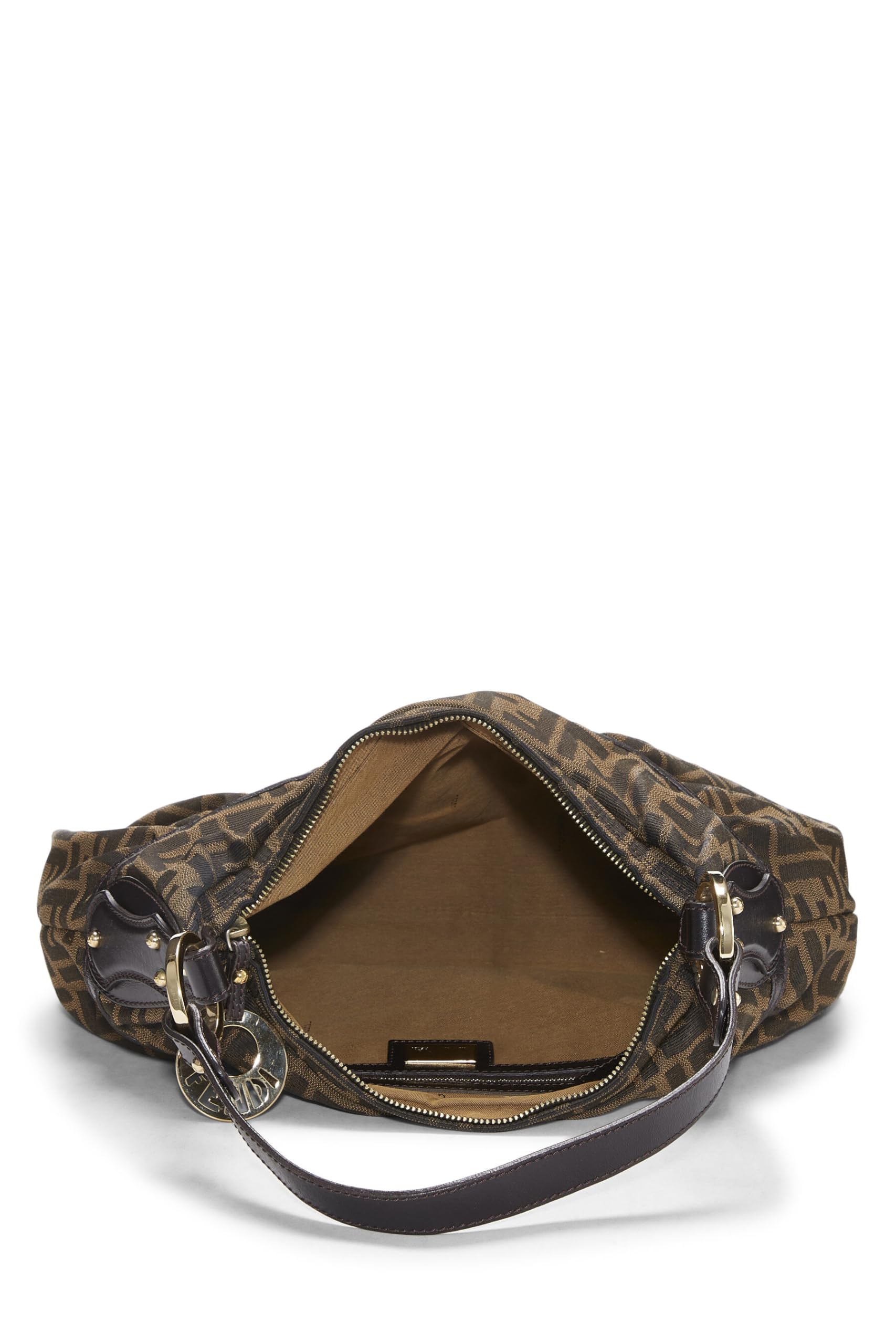 Fendi, Brown Zucca Canvas Chef Hobo, Brown