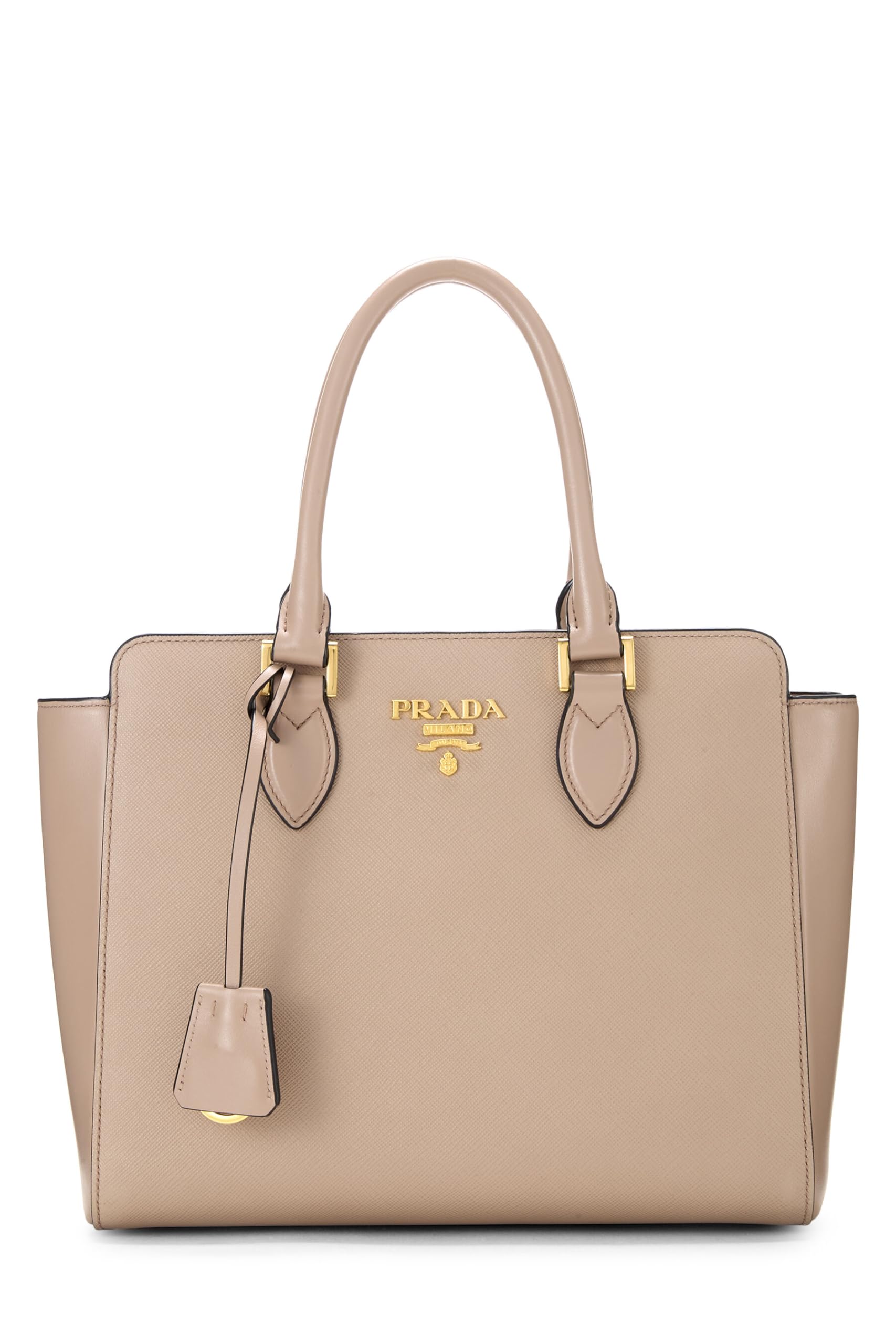 Prada, Pink Saffiano Convertible Handbag Small, Pink