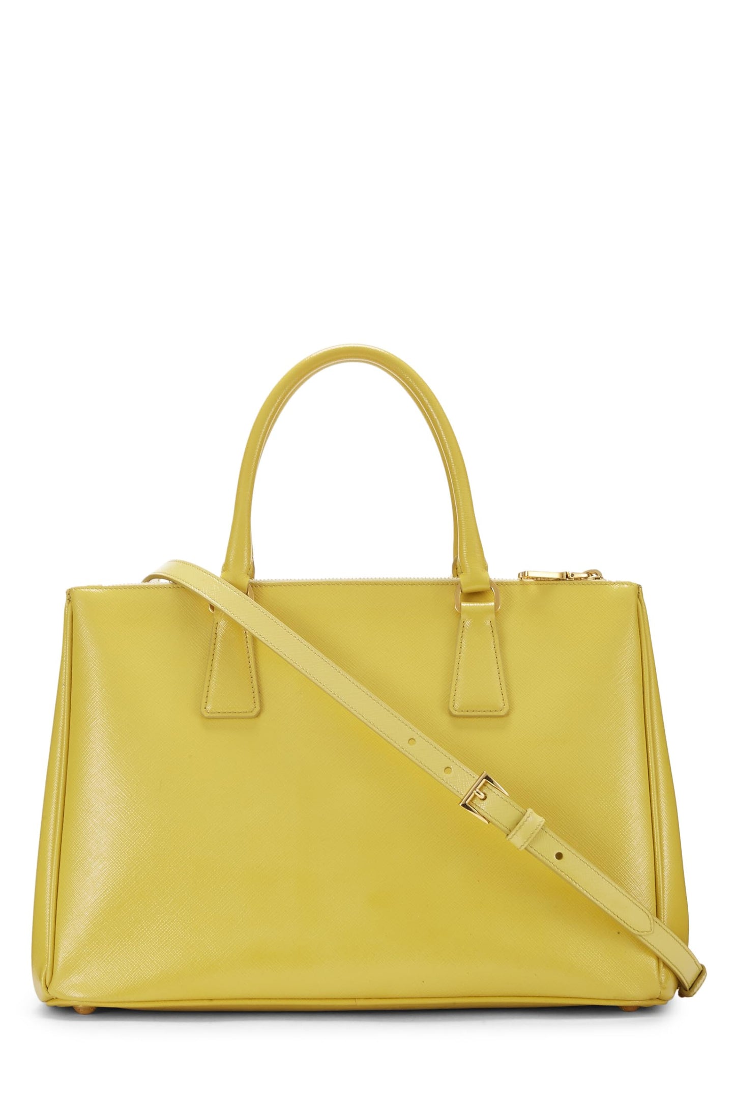 Prada, Yellow Saffiano Executive Tote Large, Yellow