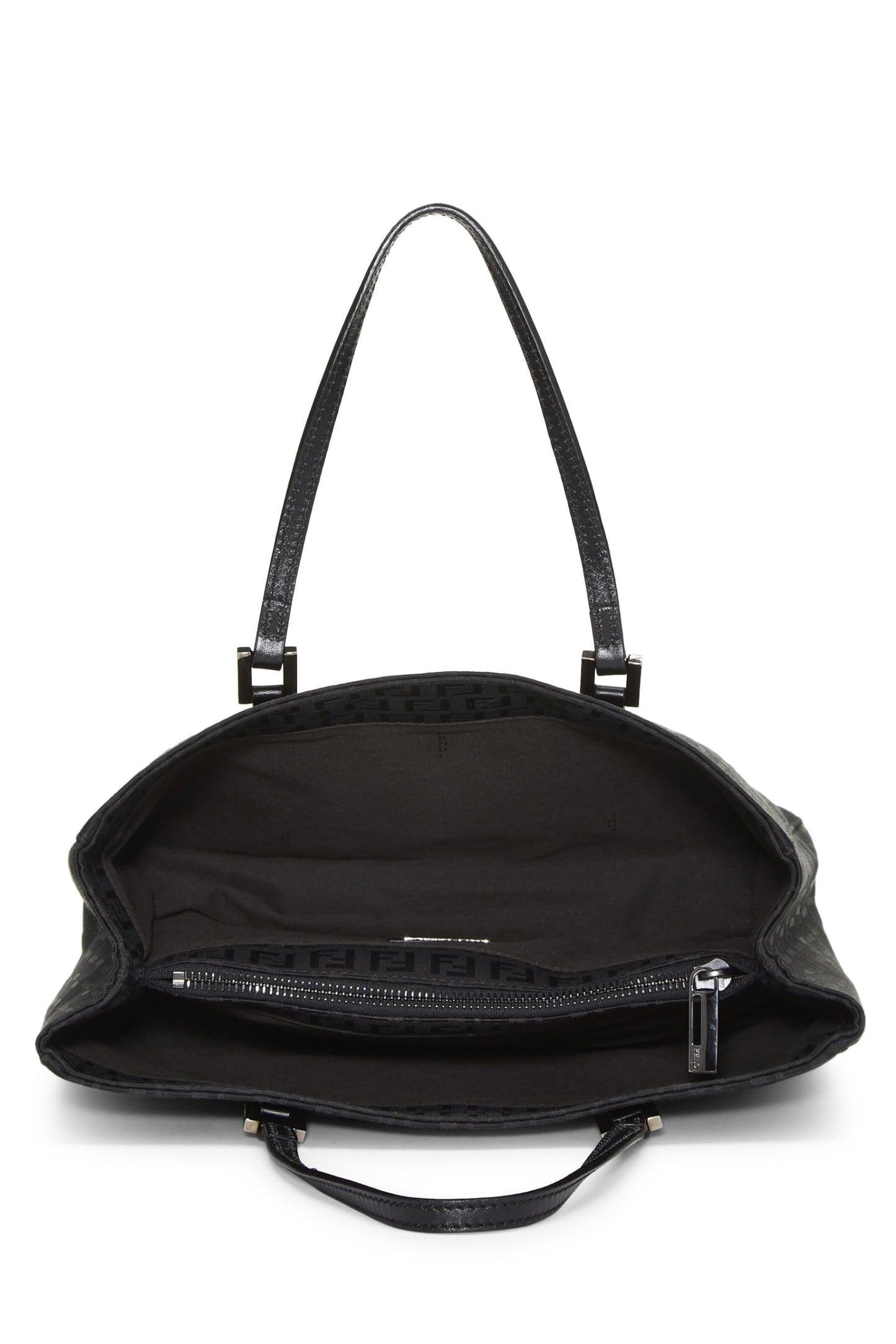 Fendi, Black Zucchino Canvas Tote Small, Black