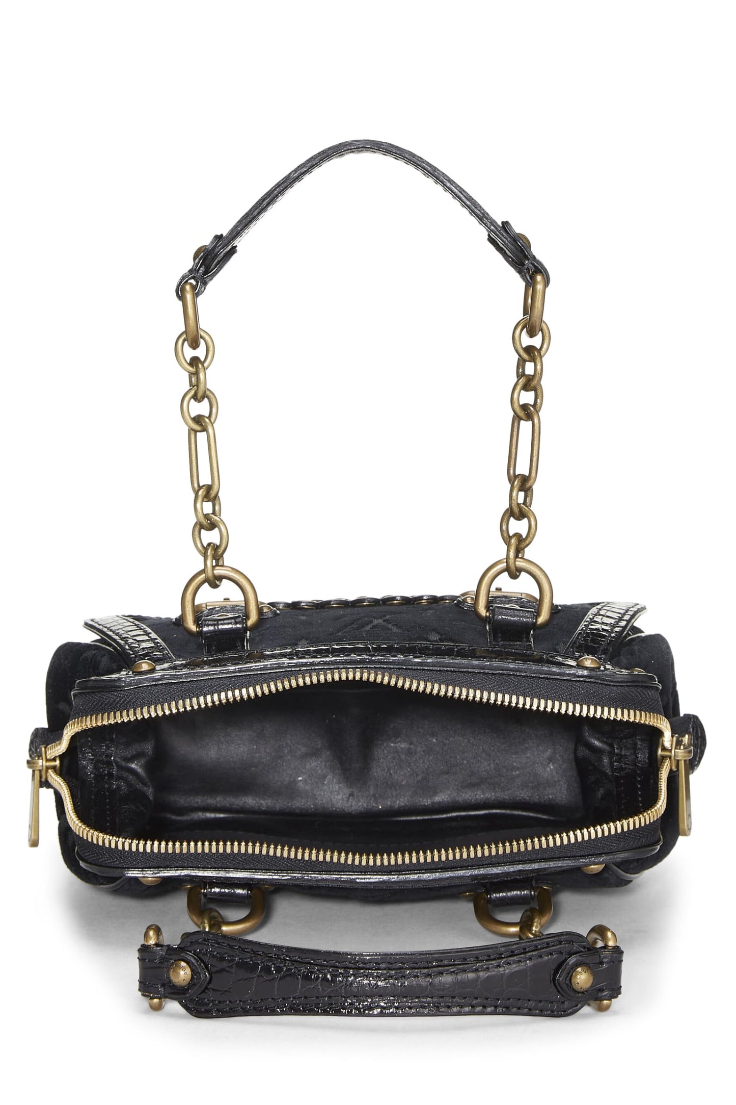 Louis Vuitton, Black Monogram Velour Gracie PM, Black