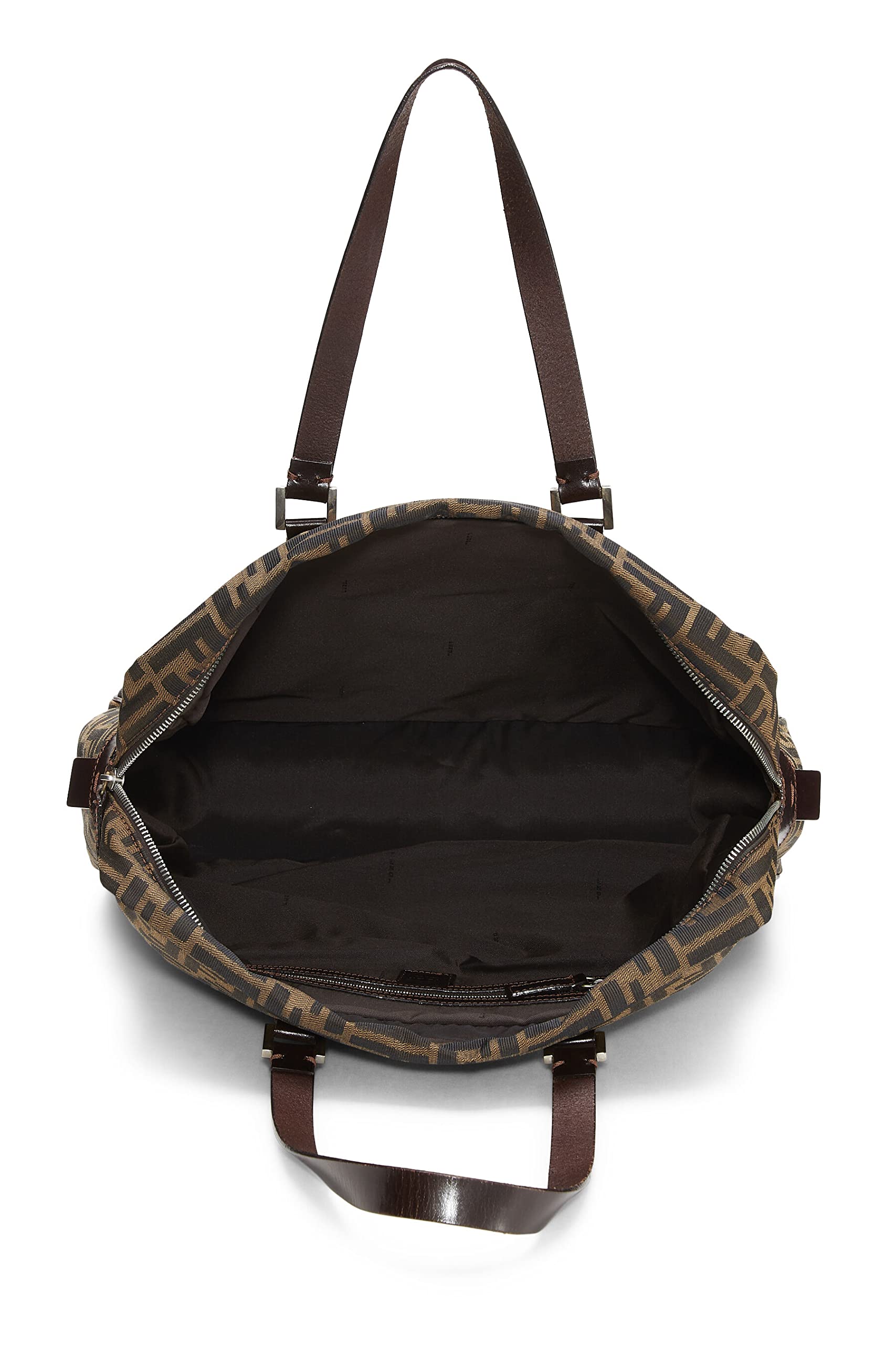 Fendi, Brown Zucca Canvas Briefcase, Brown