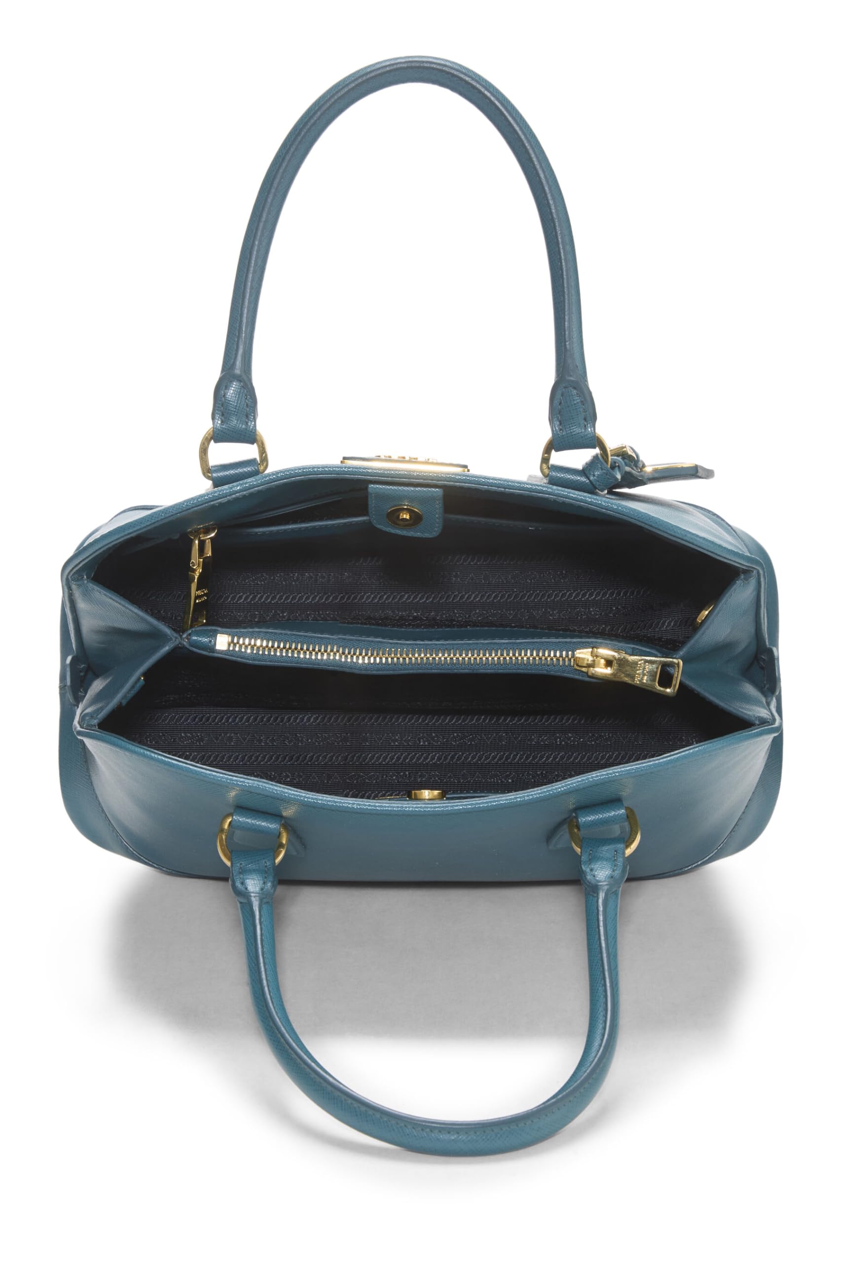 Prada, Green Saffiano Dome Tote, Green
