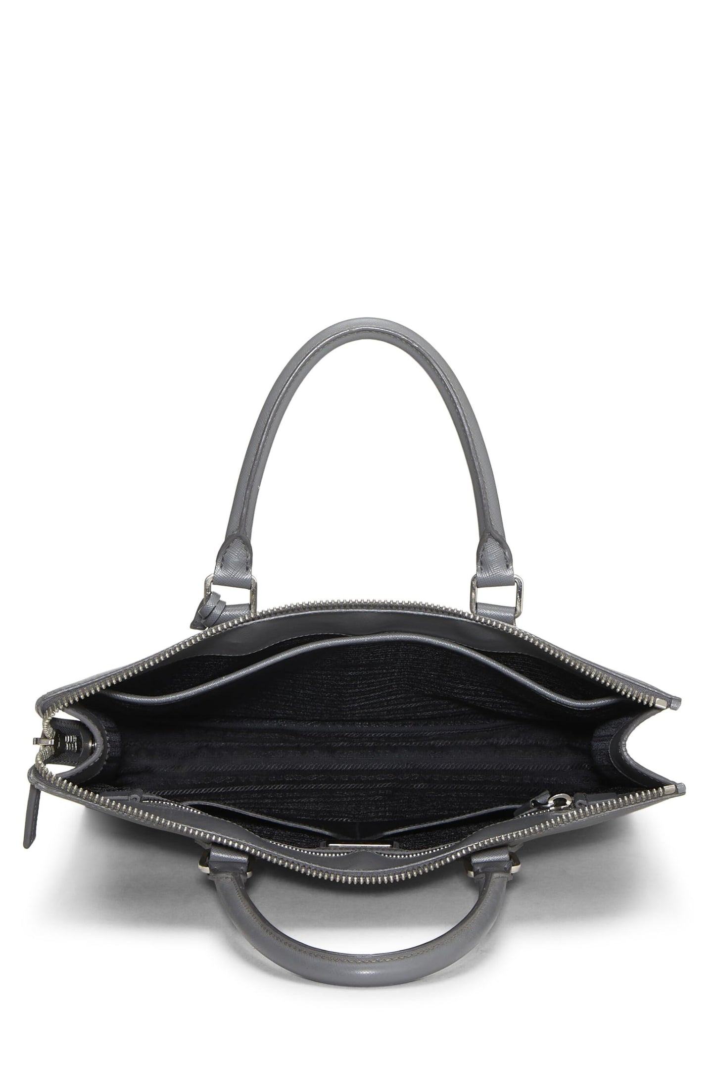 Prada, Grey Saffiano Tote, Grey