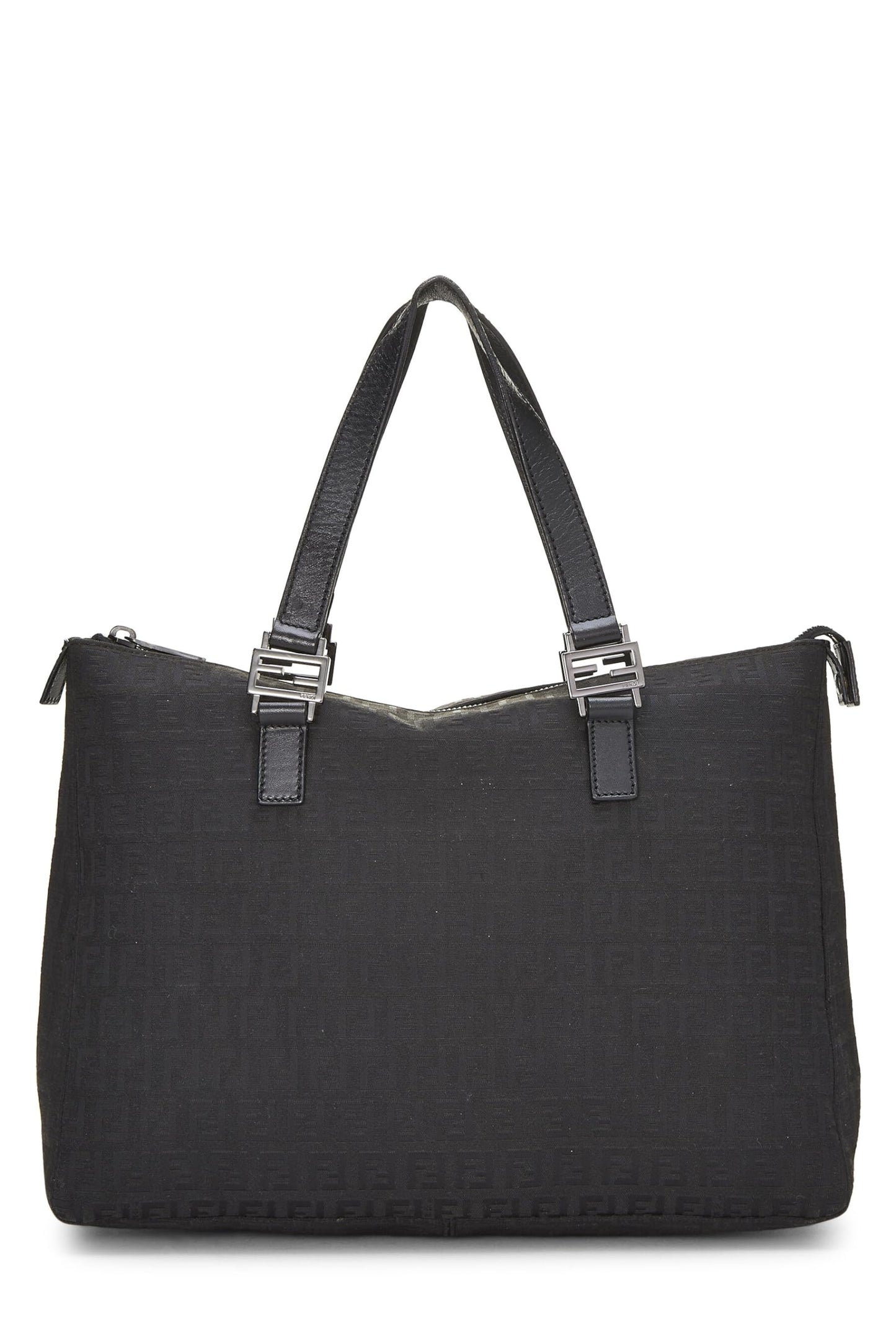 Fendi, Black Zucchino Canvas Tote, Black
