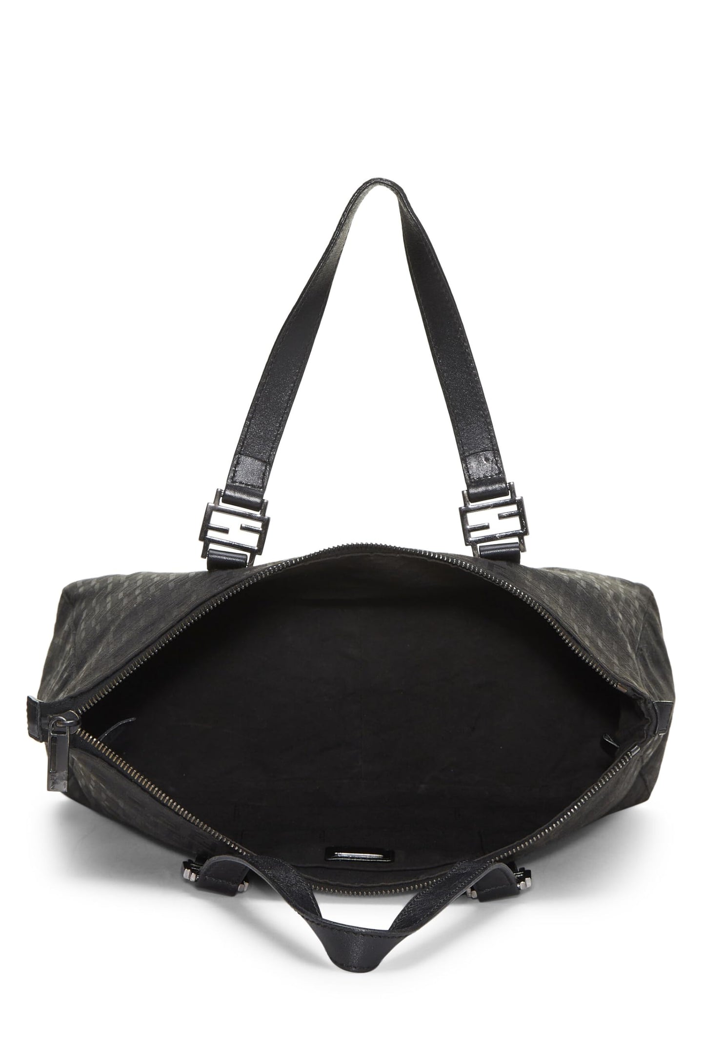 Fendi, Black Zucchino Canvas Tote, Black
