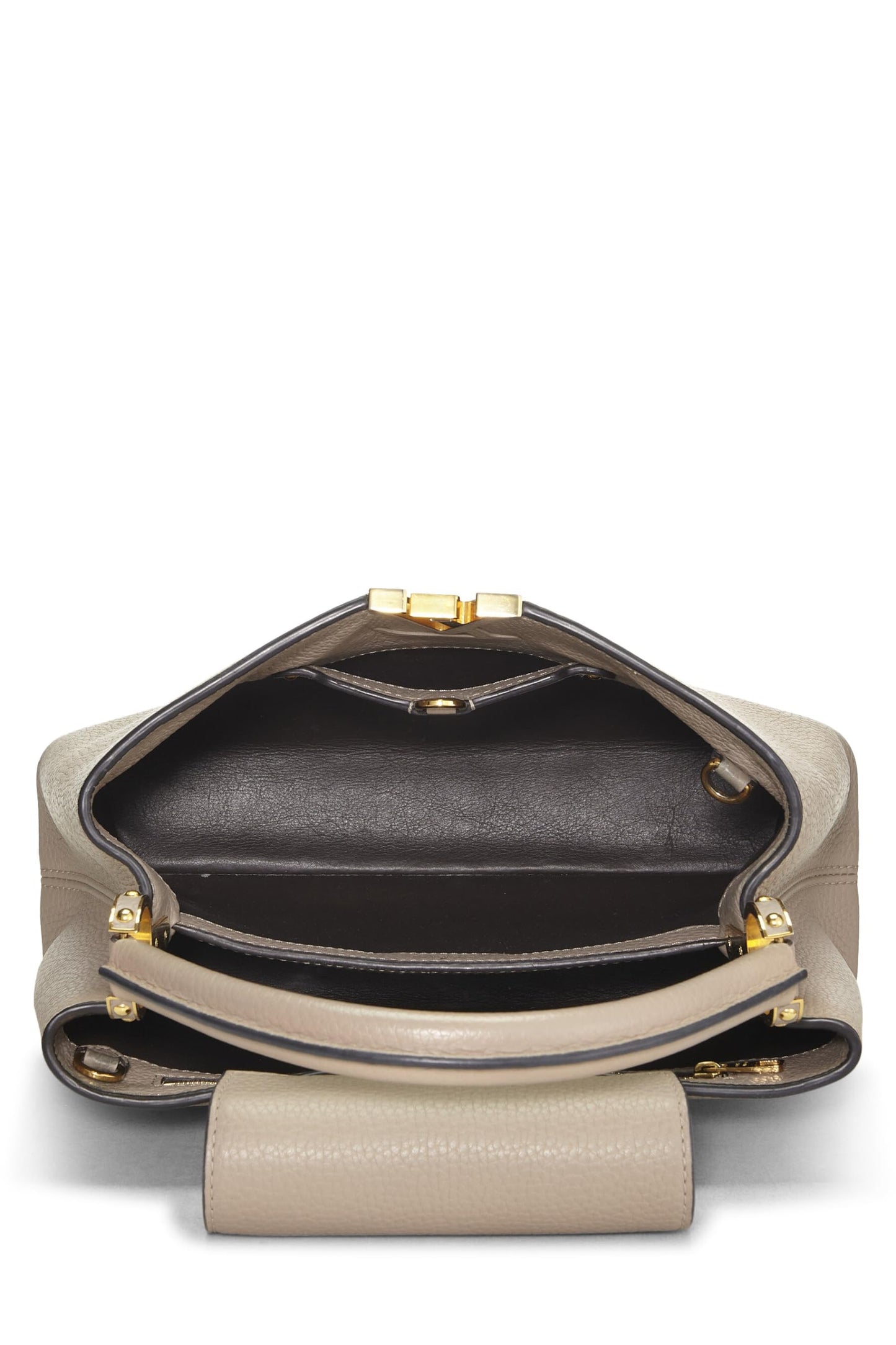 Louis Vuitton, Grey Taurillon Capucines GM, Grey