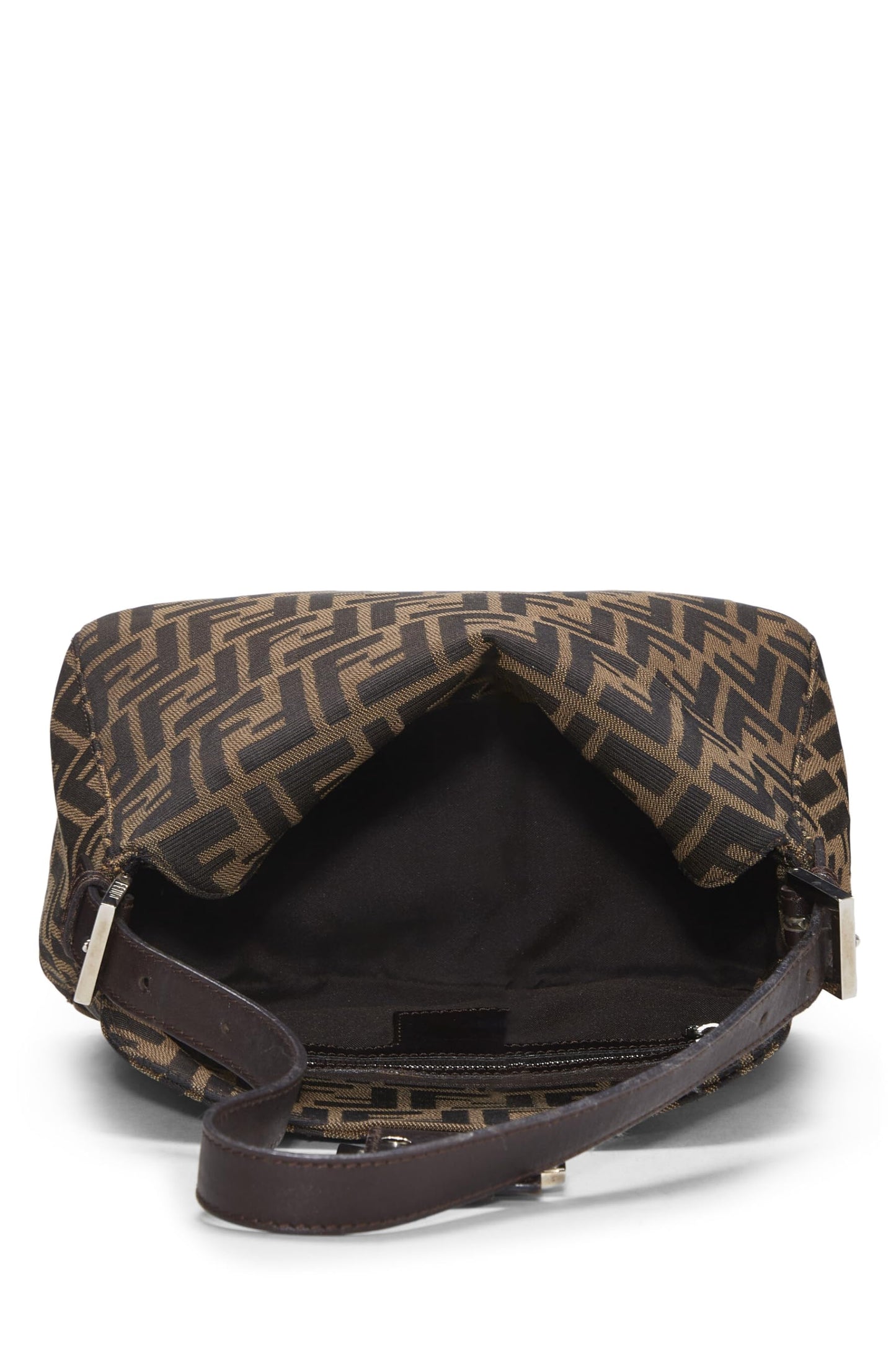 Fendi, Brown Zucca Canvas Shoulder Bag, Brown