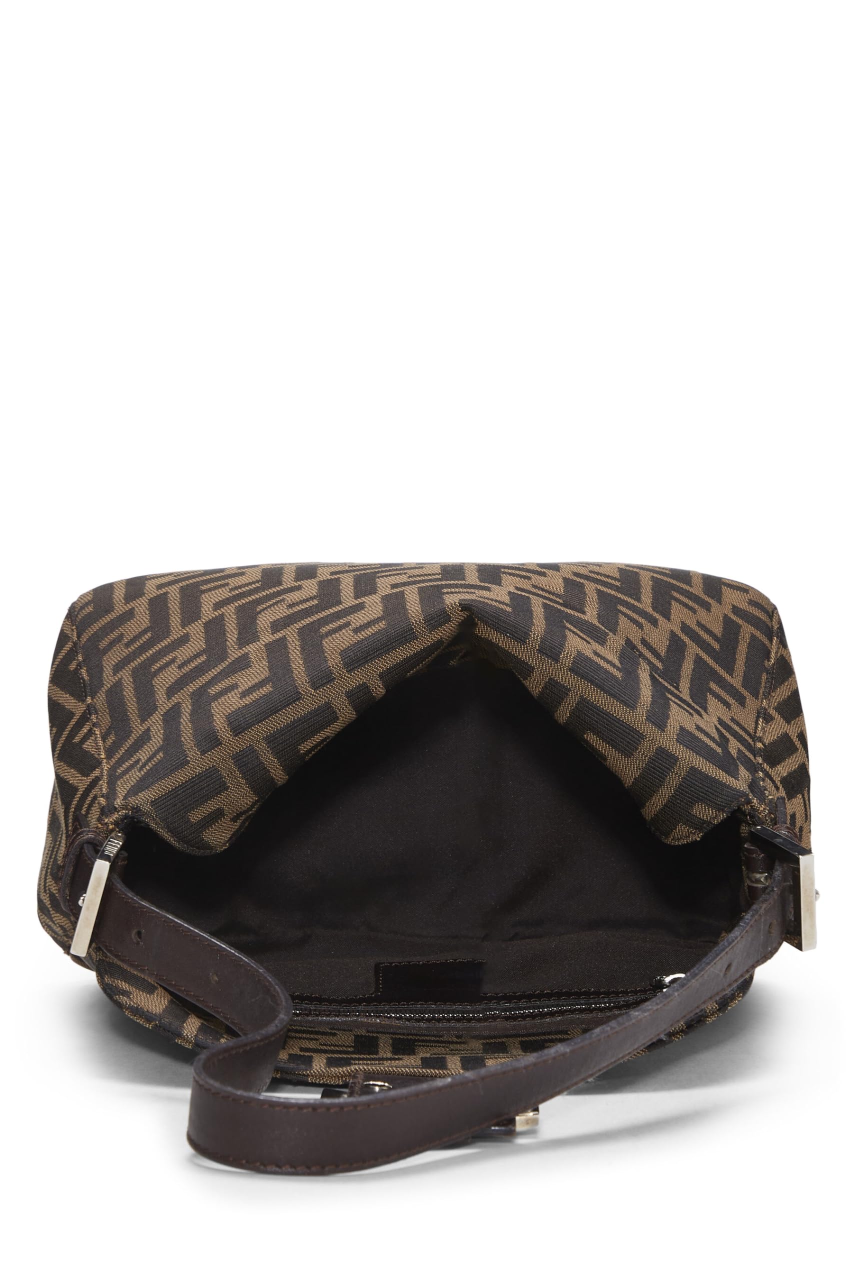 Fendi, Brown Zucca Canvas Shoulder Bag, Brown