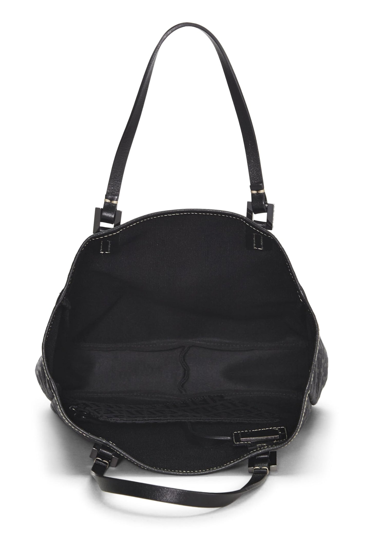 Fendi, Black Zucchino Canvas Tote Small, Black
