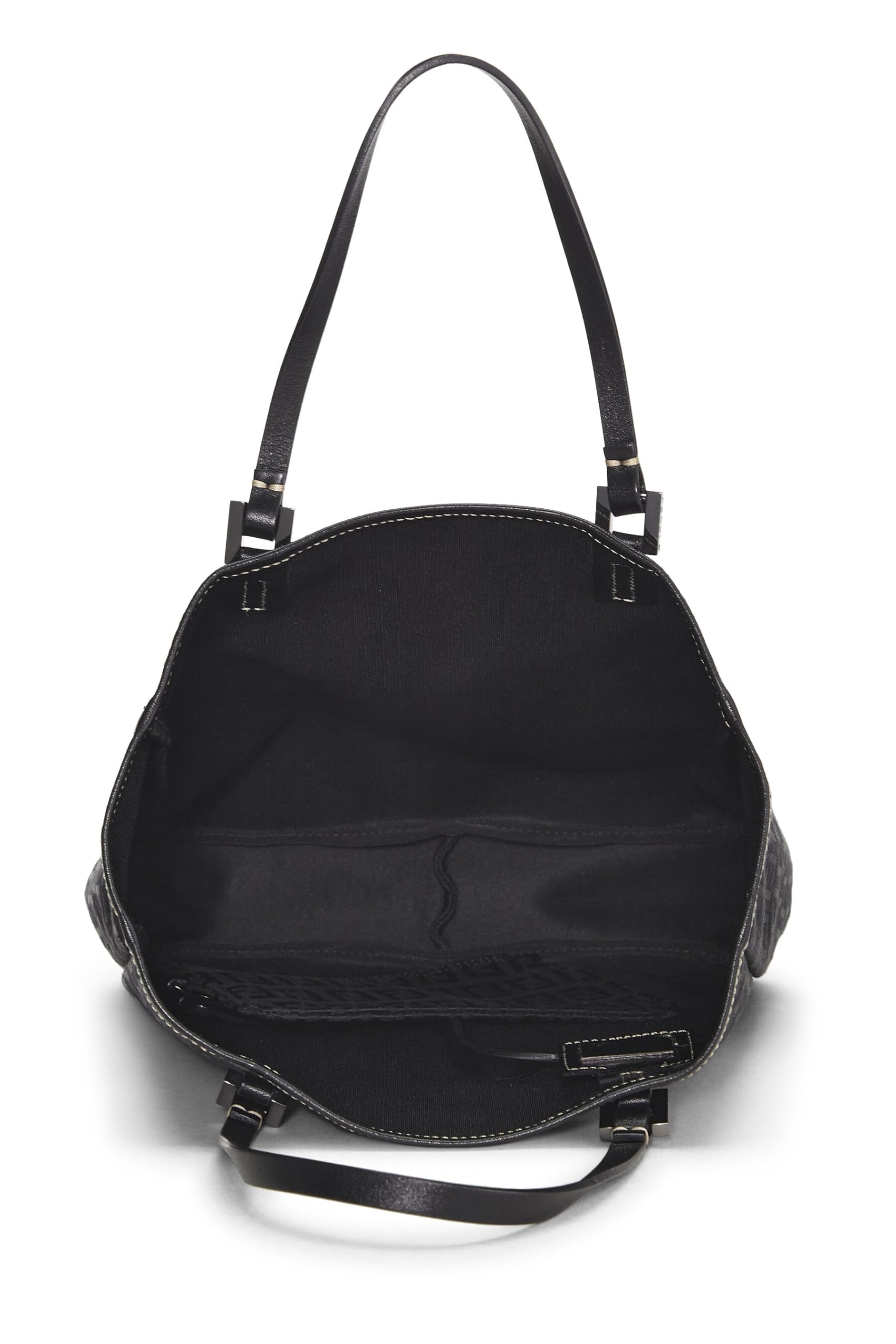 Fendi, Black Zucchino Canvas Tote Small, Black