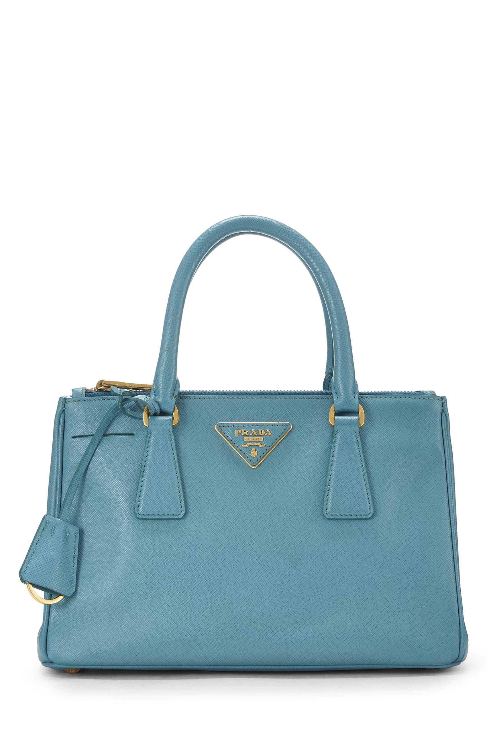Prada, Blue Saffiano Executive Tote Small, Blue