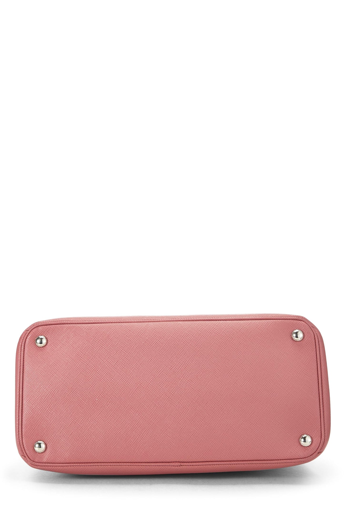 Prada, Pink Saffiano Leather Turnlock Cuir Tote, Pink