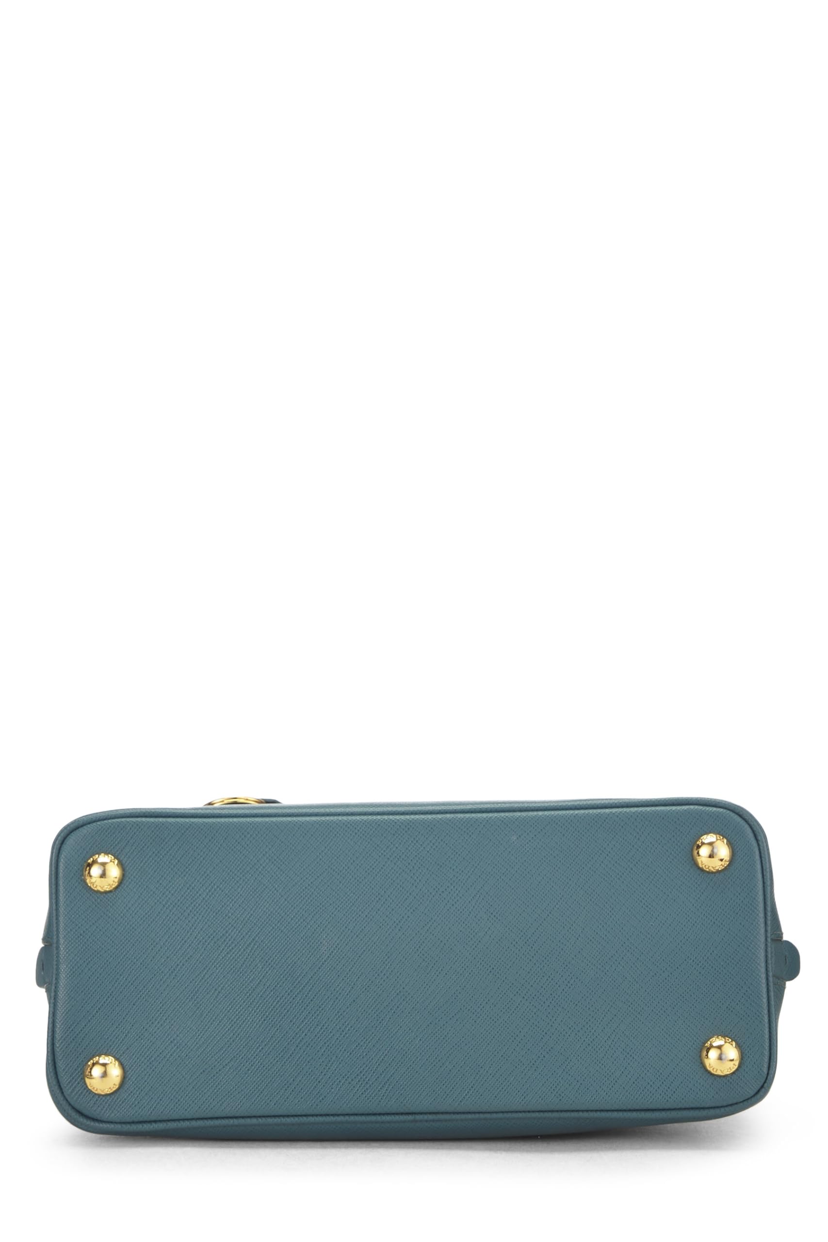 Prada, Blue Saffiano Leather Promenade Mini, Blue Luxury Handbag