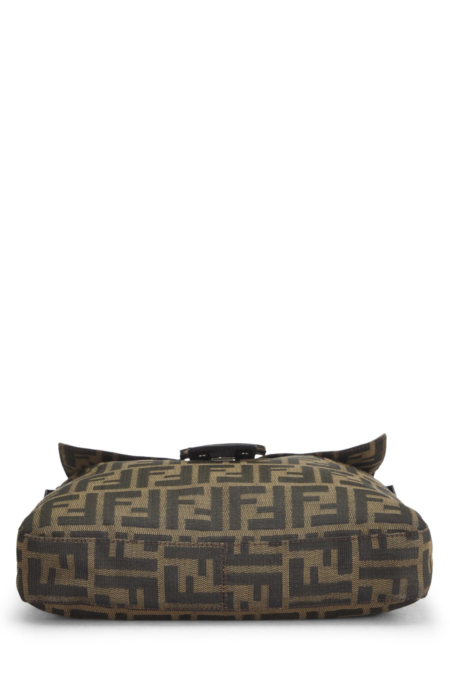 Fendi, Brown Zucca Canvas Shoulder Bag, Brown